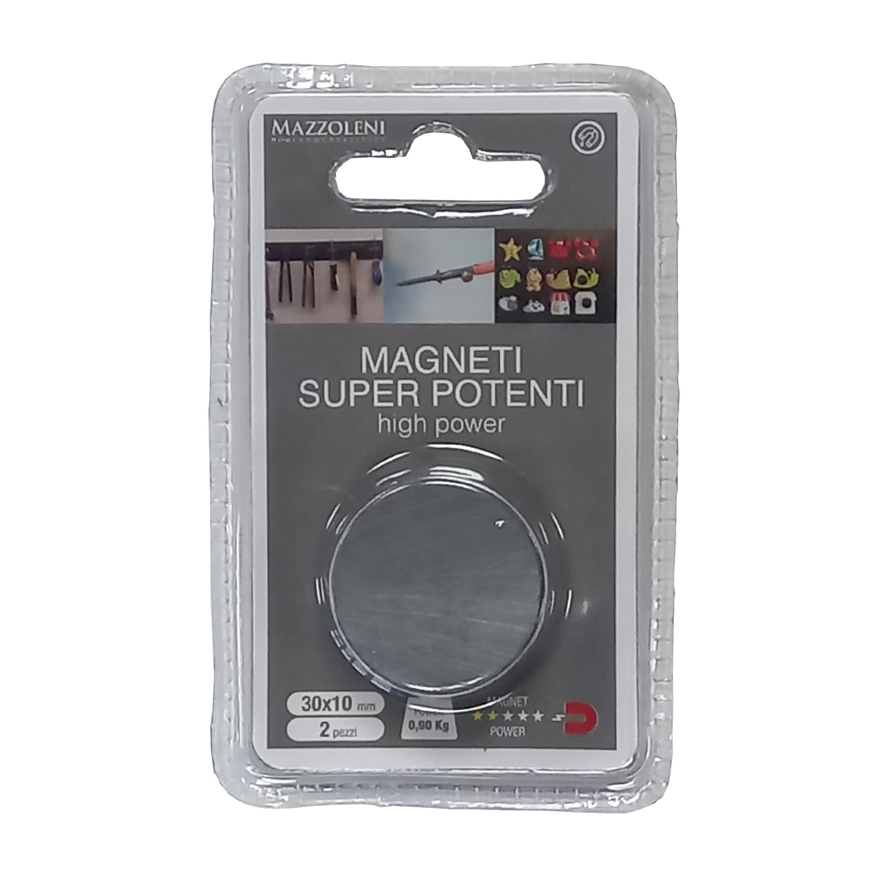 Magnete in neodimio nero SP 10 x Ø 30 mm 2 pezzi - 2