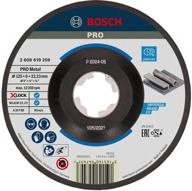 Disque à ébarber X-Lock Diam.125  - BOSCH