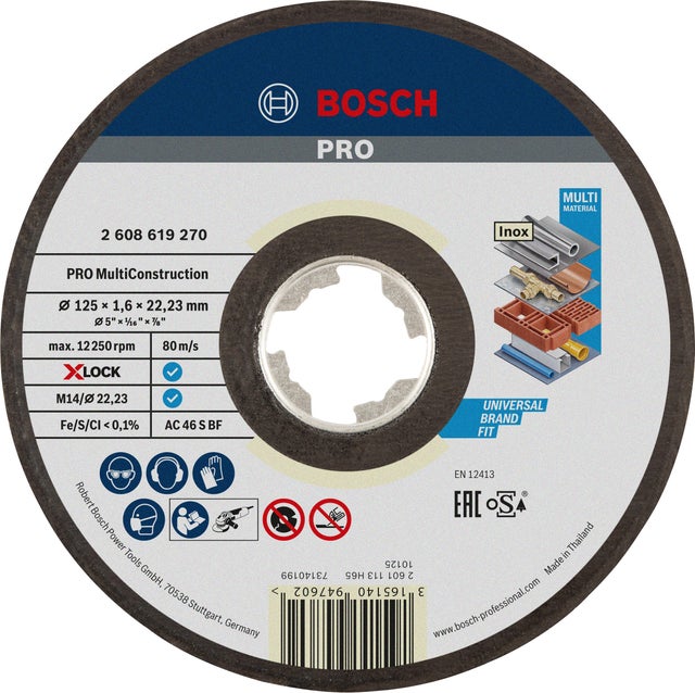 Disque à tronçonner multi matériaux Diam.125 mm - BOSCH