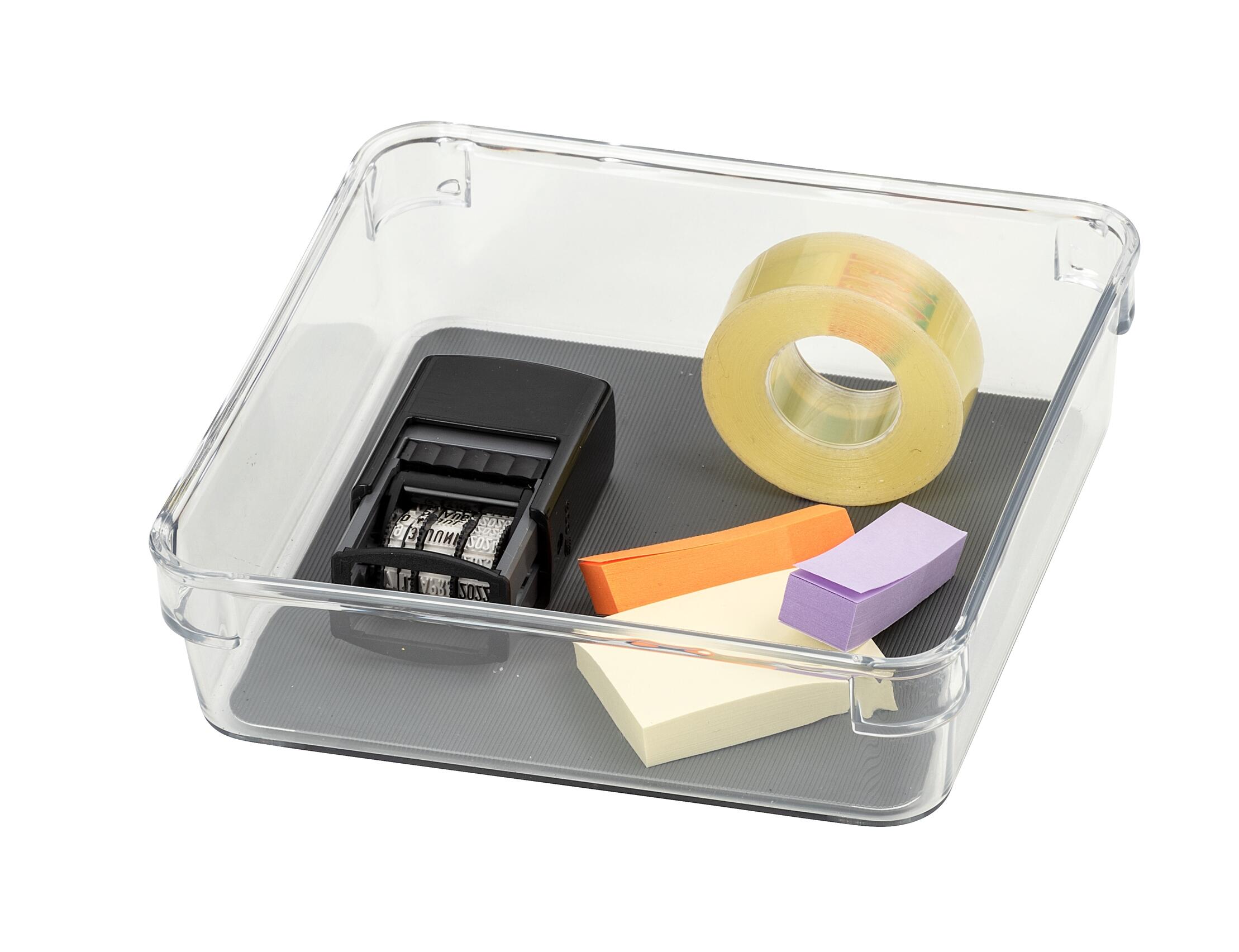 Organizador multiusos para gaveta em acrilico transparente 16x16x4,5 cm Wenko - 6