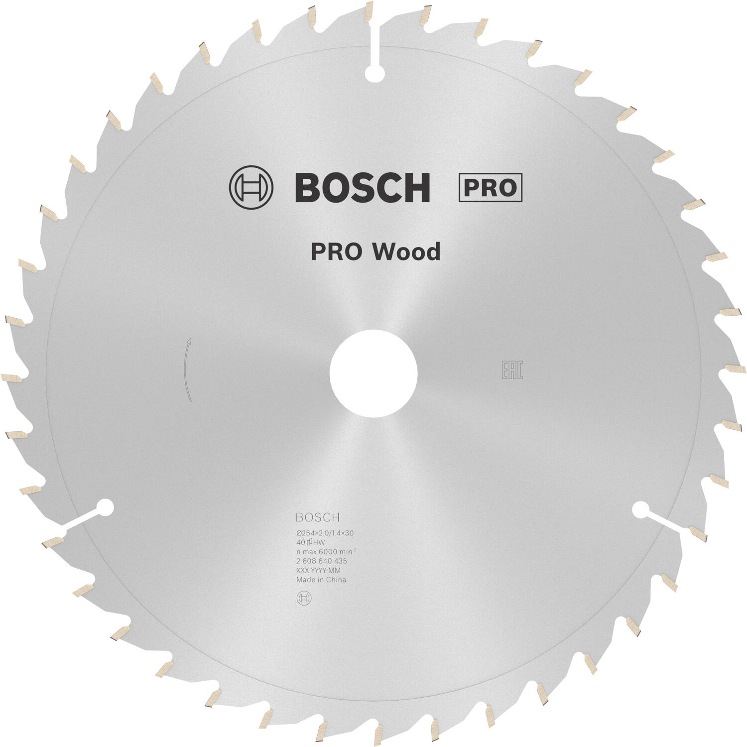 Lame de scie circulaire Optiline 254 x 30 x 2mm 40 dents - 2608640435 BOSCH - 3