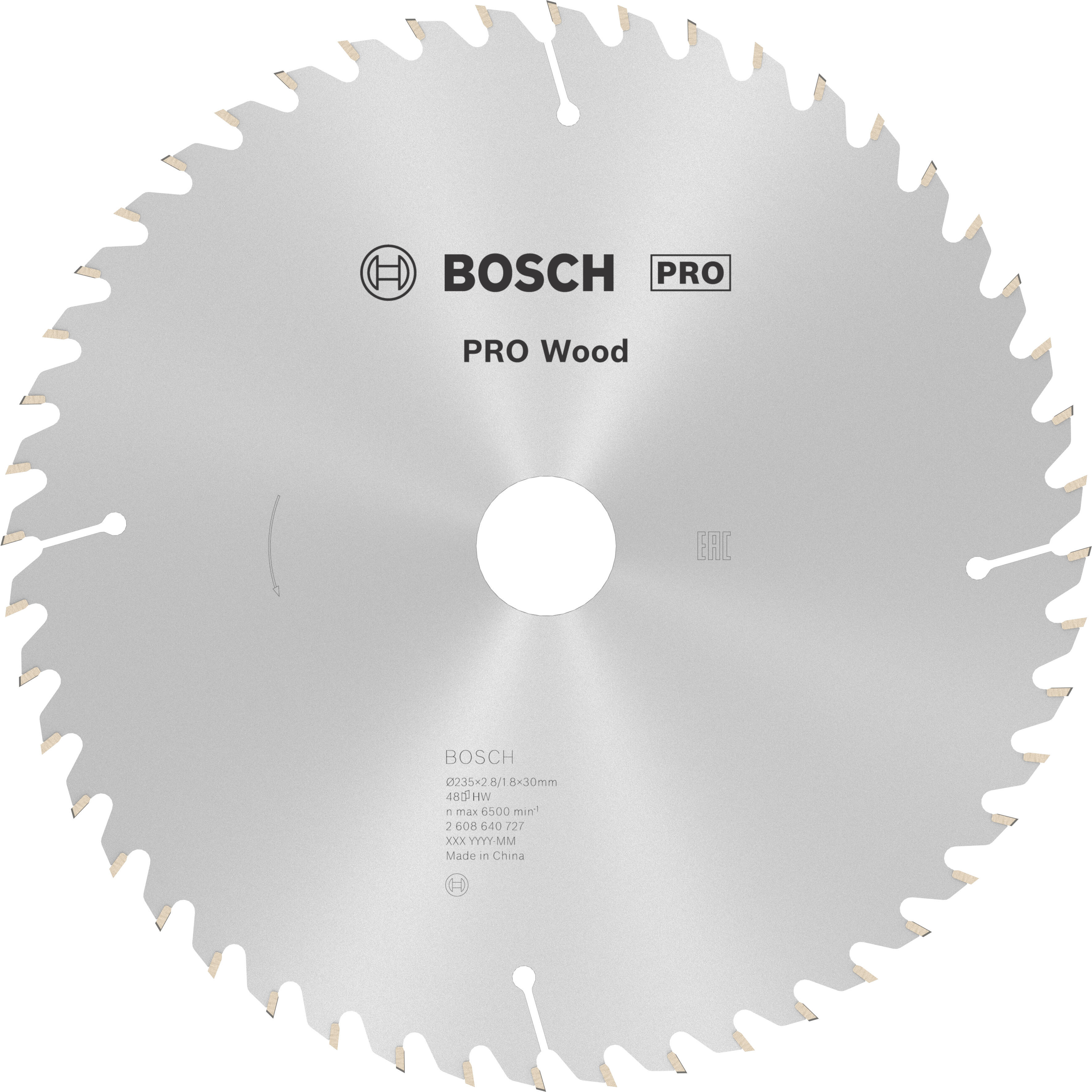 Lame de scie circulaire Optiline 235 x 30/25 x 2,8mm 48 dents - 2608640727 BOSCH - 3