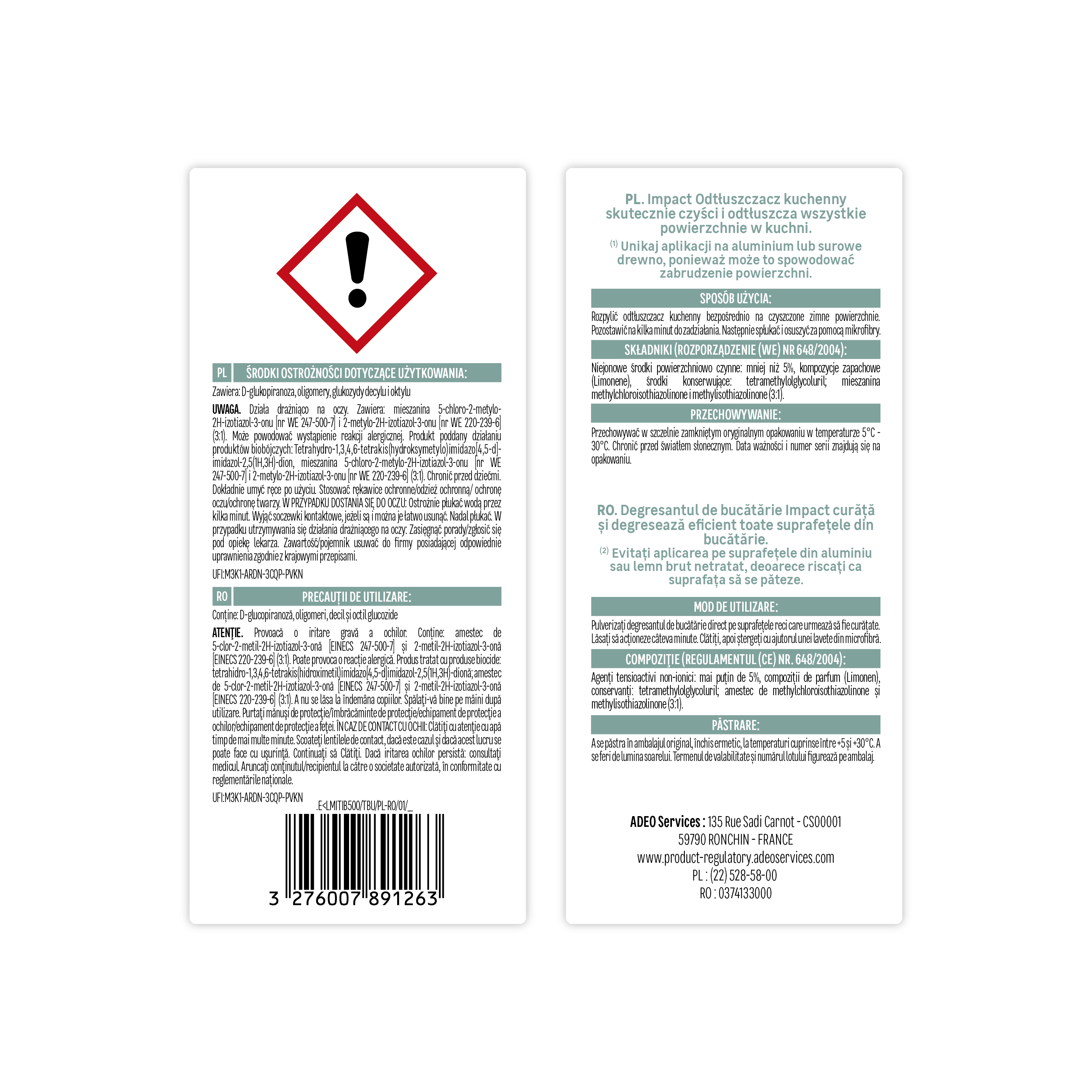 Odtłuszczacz kuchenny 500 ml Impact - 5