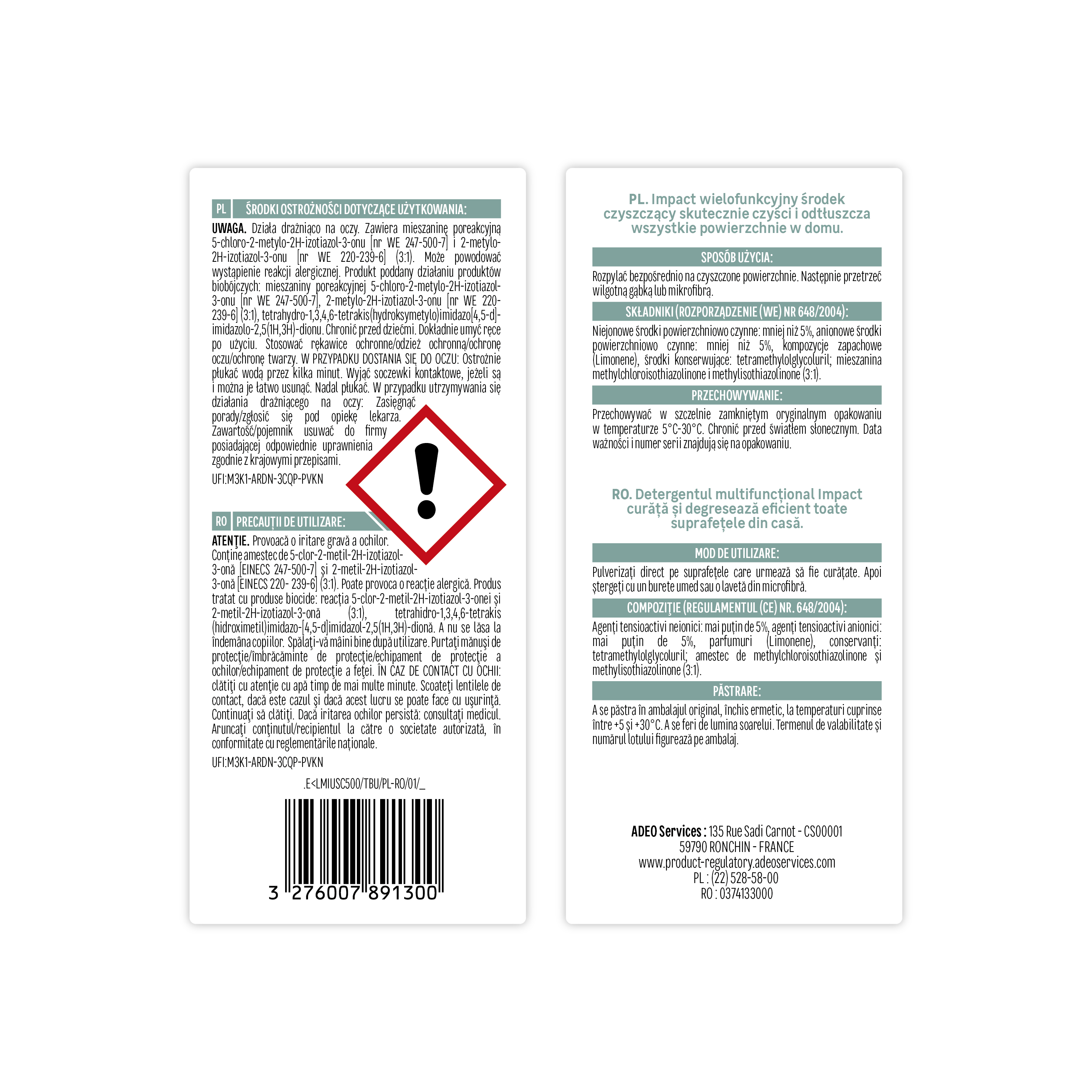 Wielofunkcyjny środek czyszczący 500 ml Impact - 2