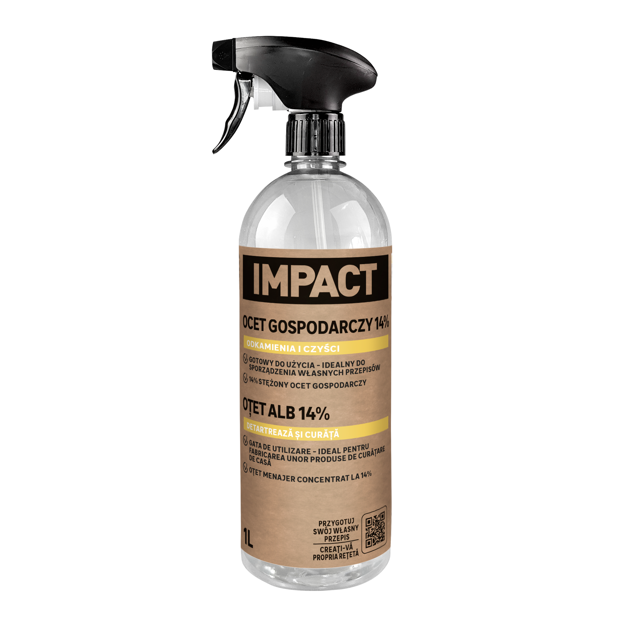 Ocet gospodarczy 14% 1 l Impact - 4