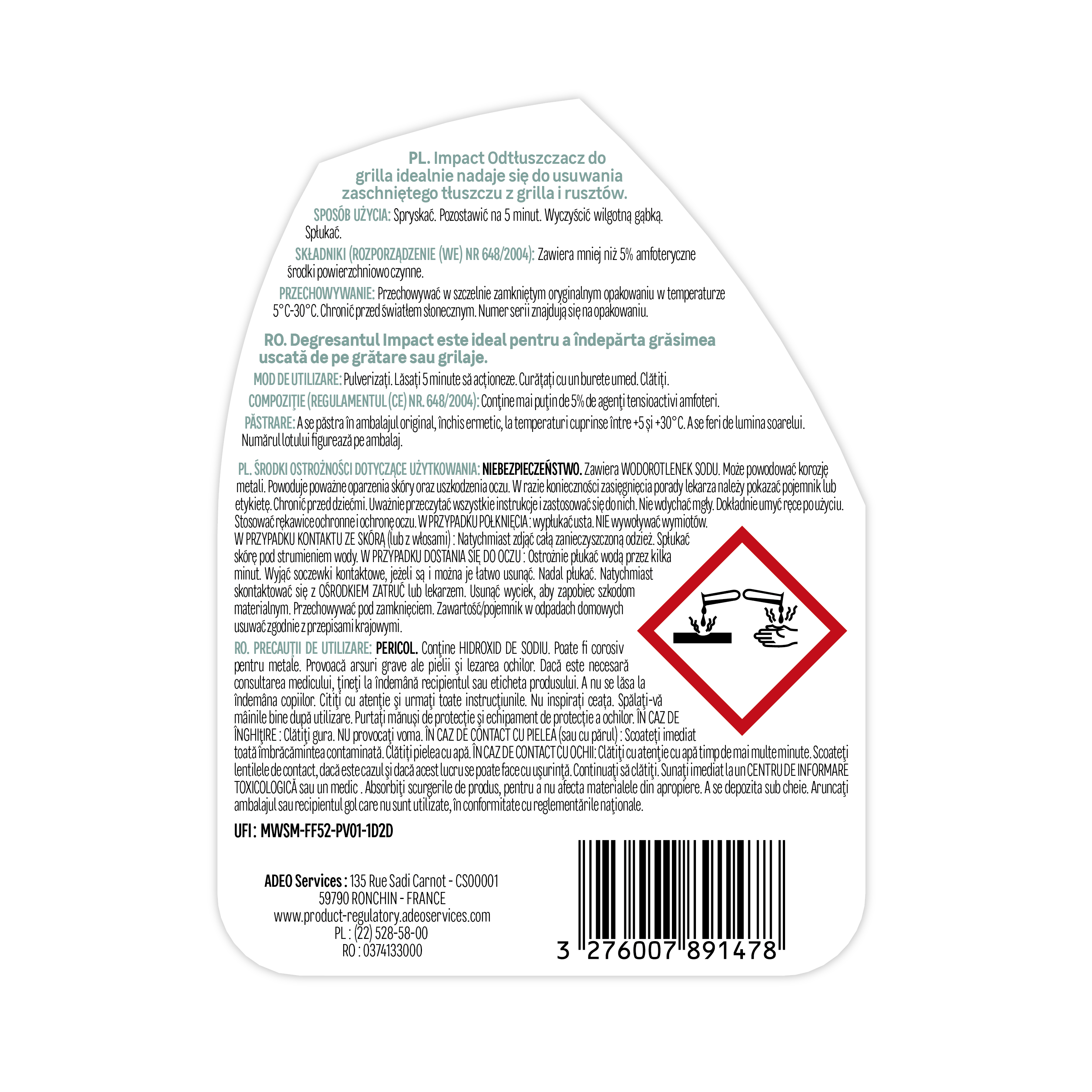 Środek do czyszczenia grilla 500 ml Impact - 2