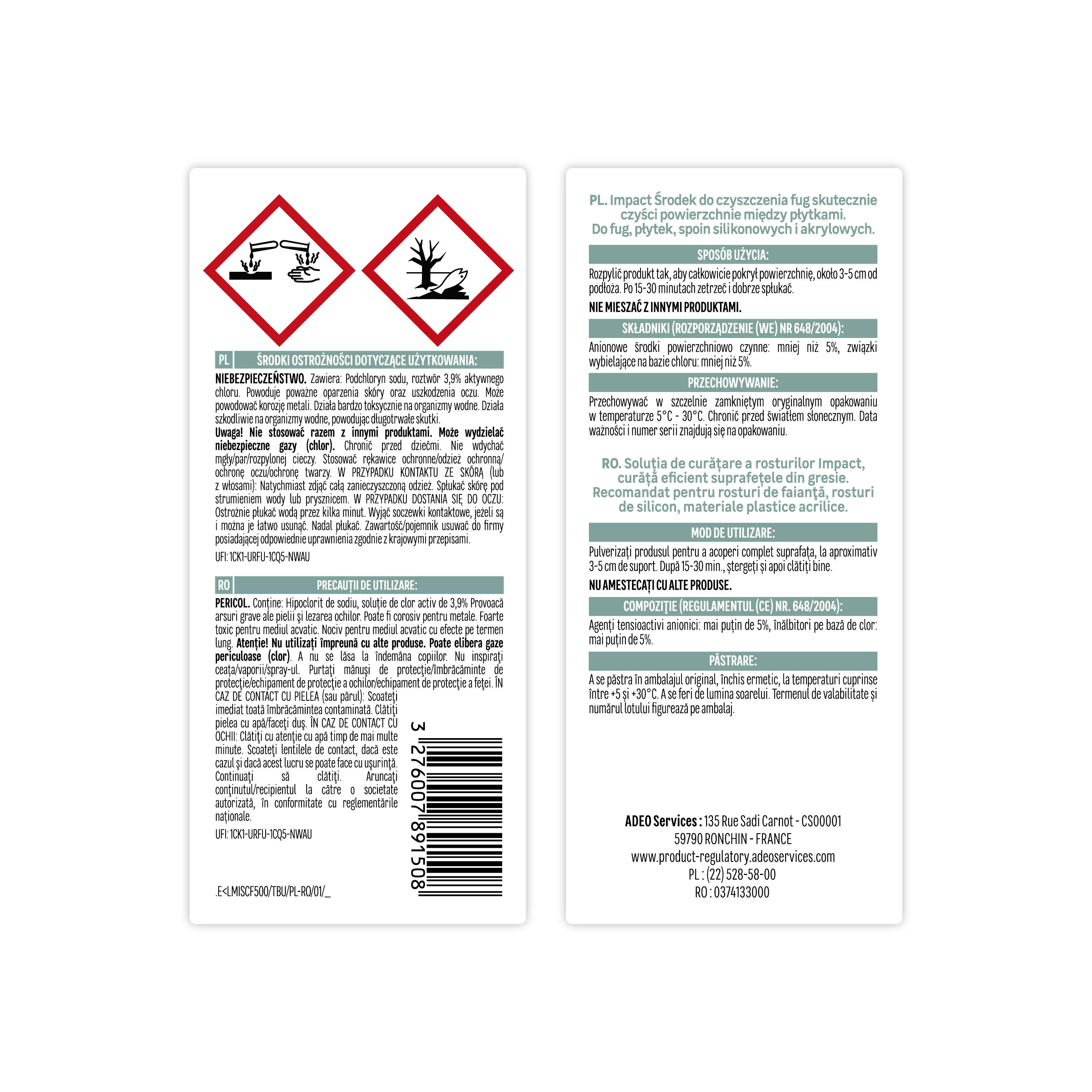 Środek do czyszczenia fug 500 ml Impact - 4