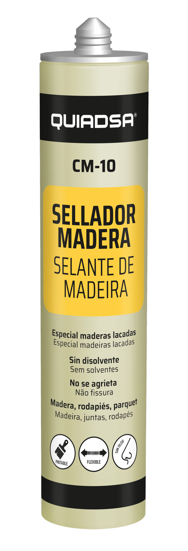 SELANTE ACRÍLICO PARA MADEIRA QUIADSA 300ML PINHO