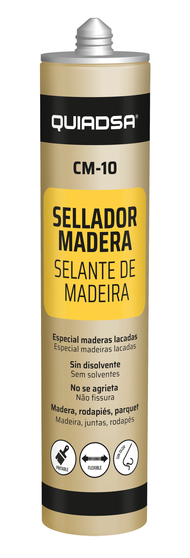 SELANTE ACRÍLICO PARA MADEIRA QUIADSA 300ML FAIA