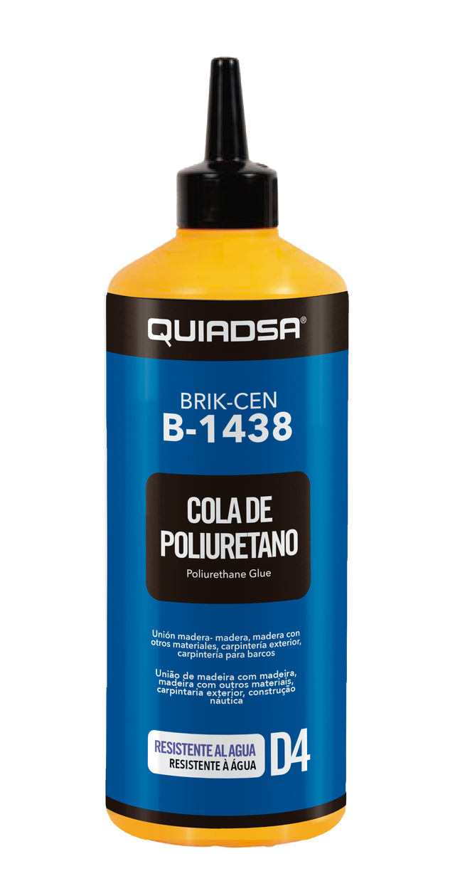 ADESIVO DE POLIURETANO D4 COM APLICADOR QUIADSA 750G