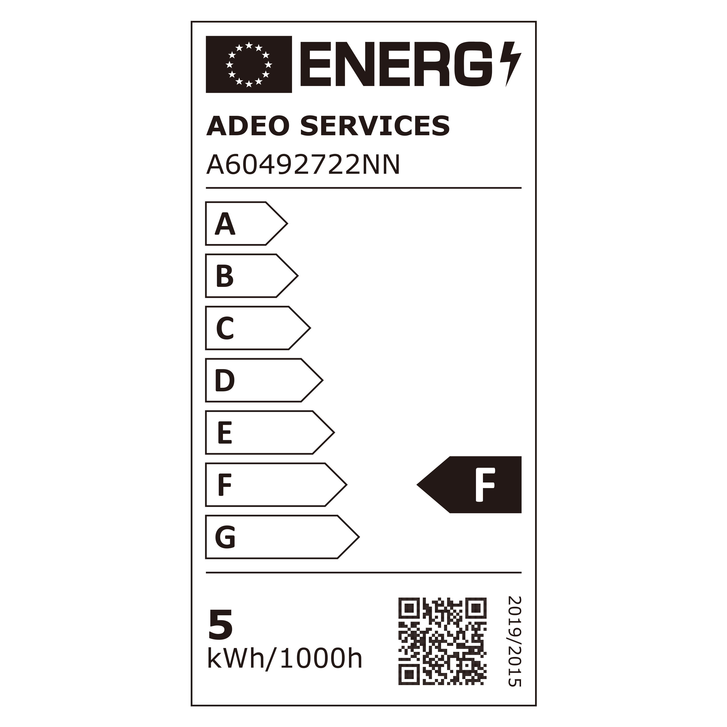Ampoule led, B22, 470lm = 40W, blanc chaud - 5