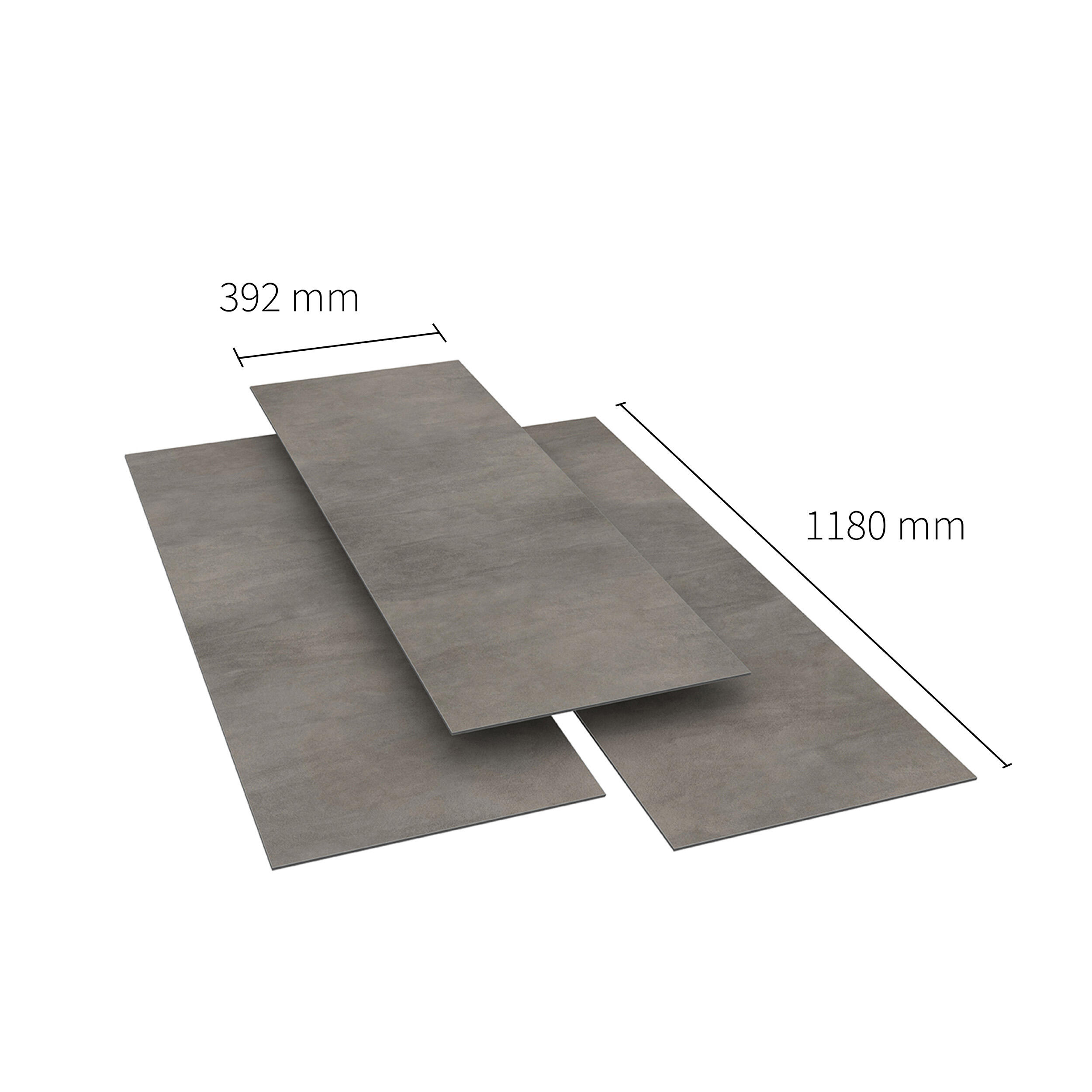 SPC da incollare per pavimento e rivestimento Mid marrone medio Sp 3 mm CERAMIN 3.7 m² - 28