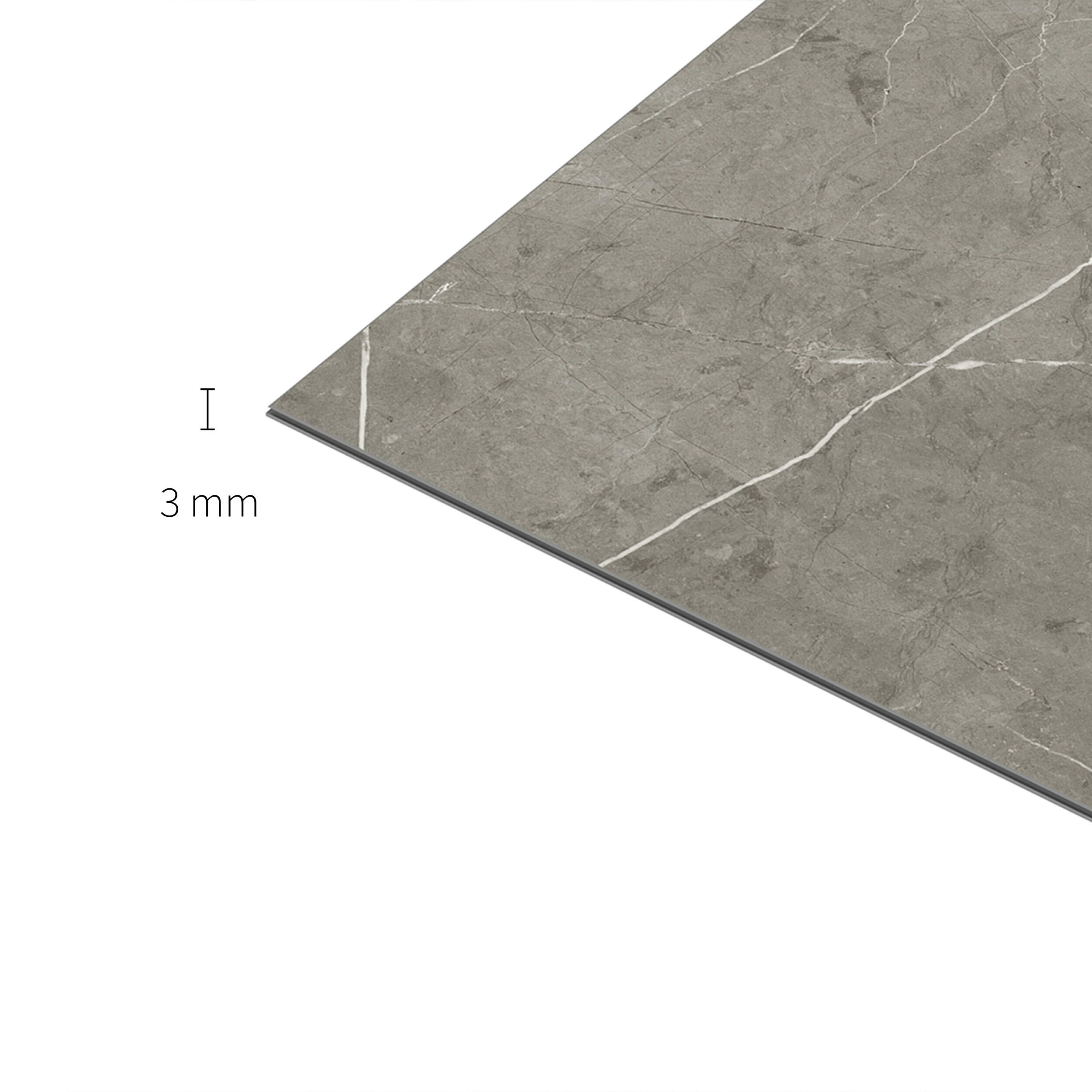SPC da incollare per pavimento e rivestimento Magalan grigio Sp 3 mm CERAMIN 3.7 m² - 29