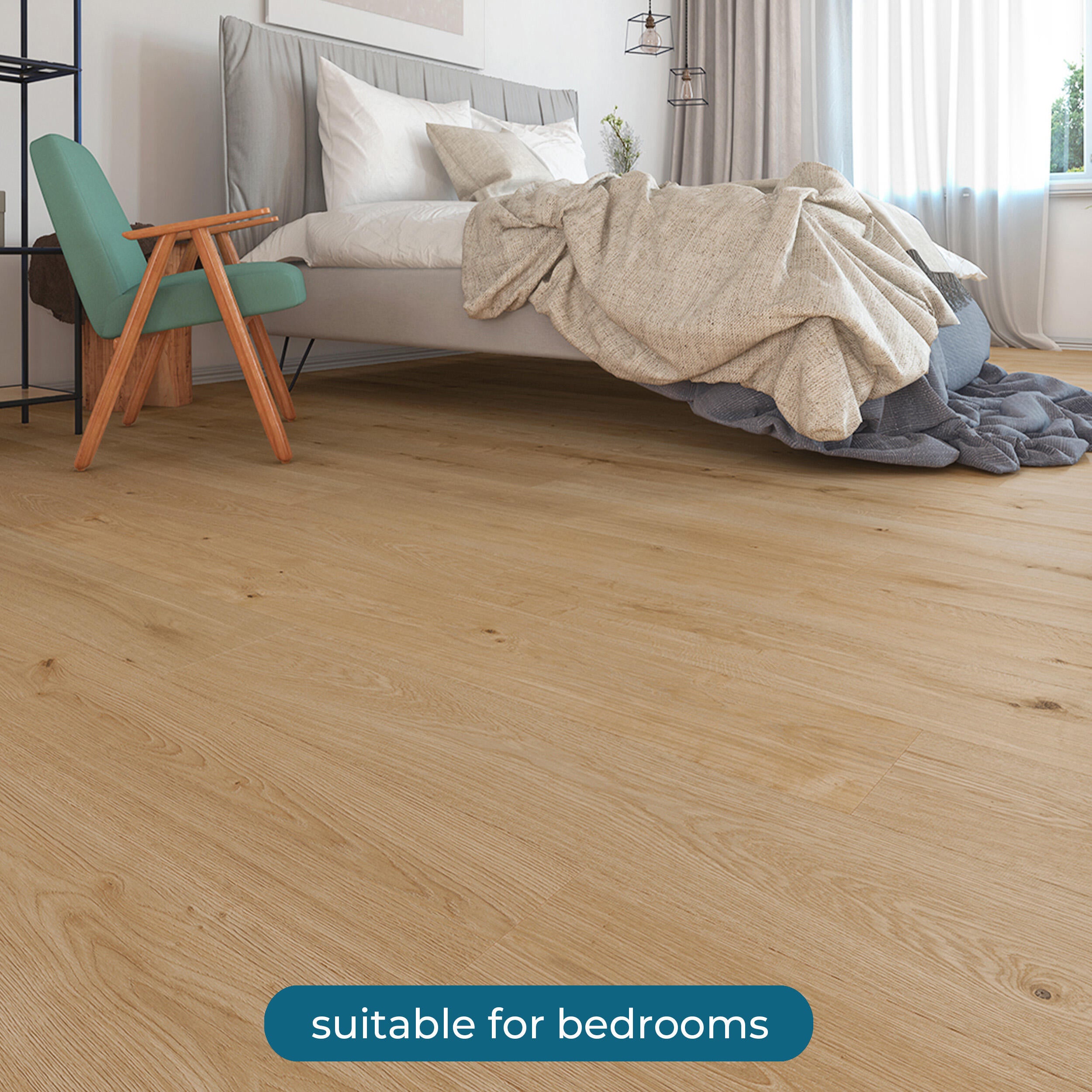 Pavimento SPC effetto legno beige Sp 4.6 mm con sottopavimento integrato ARTENS New Gilmour 2.455 m² - 17