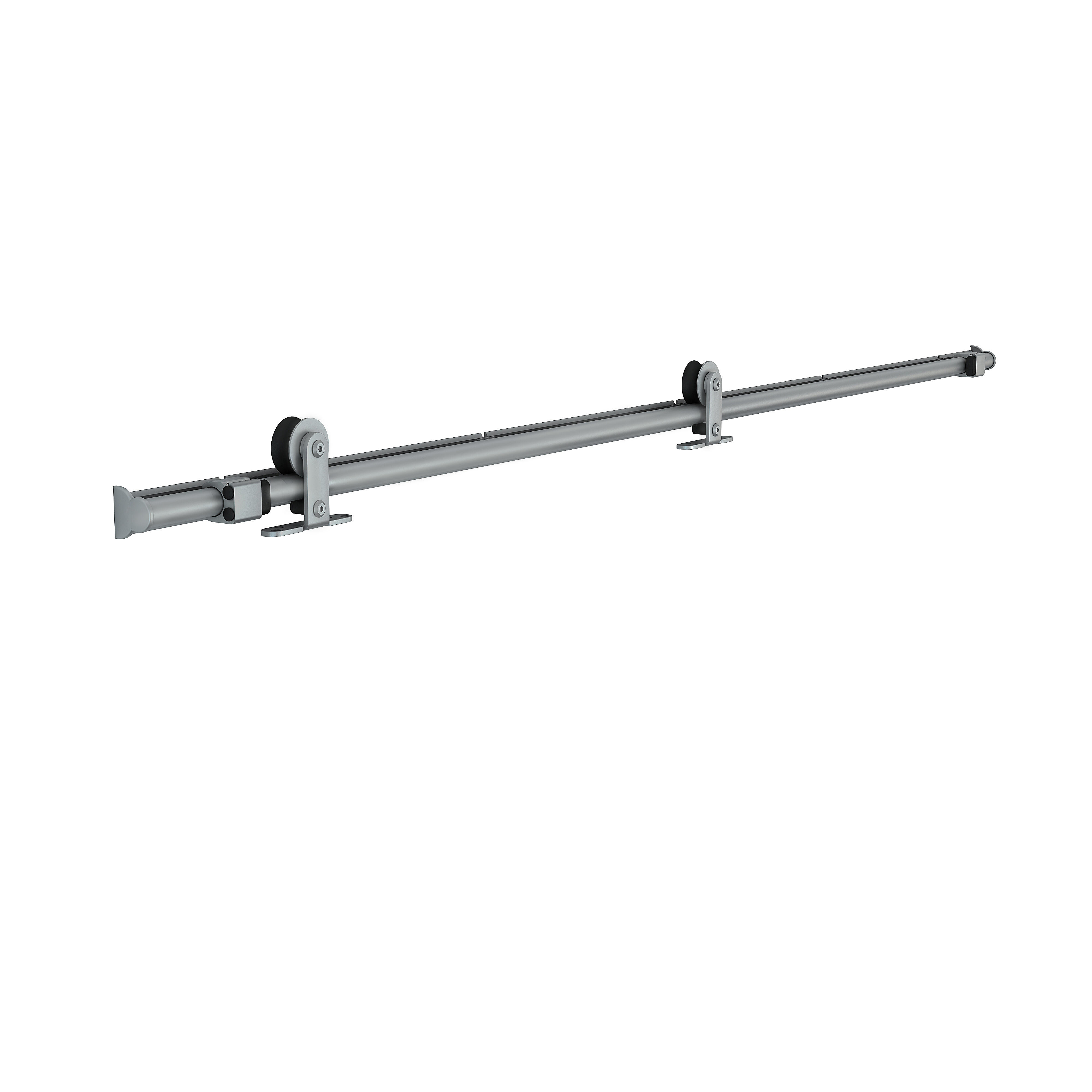 Pack puerta interior corredera cristal viena roble uñero 72.5cm + guía