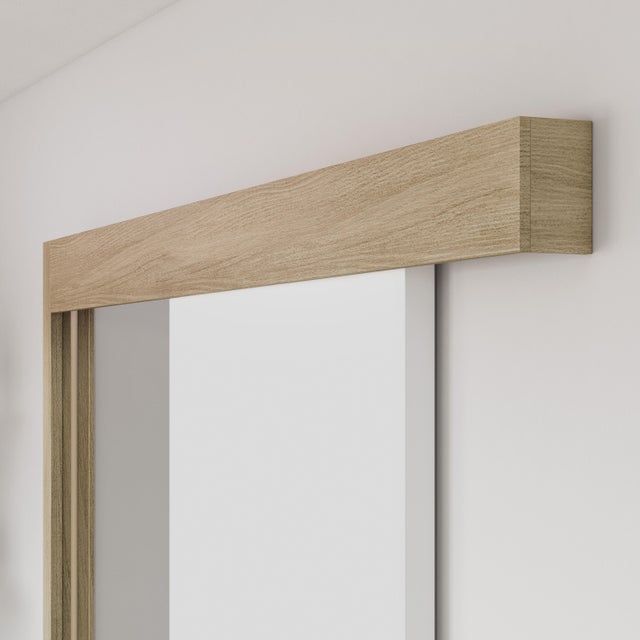 Rail coulissant PREMIUM Kerio chêne clair, pour porte largeur 93 cm max, ARTENS