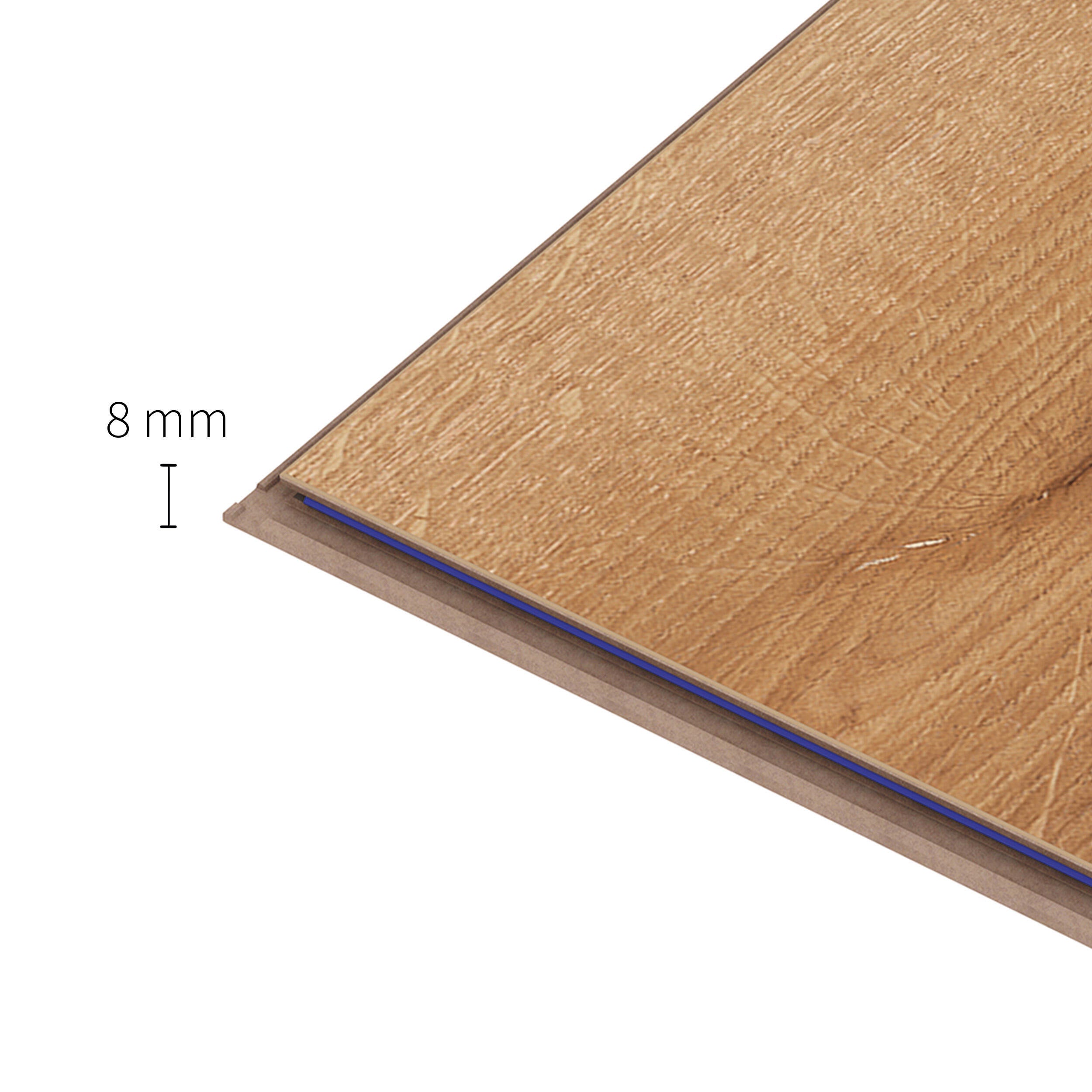Pavimento laminato effetto legno larice chiaro, AC4 classe 32, sp. 8 mm, ARTENS Westport, 1.99 m² - 38