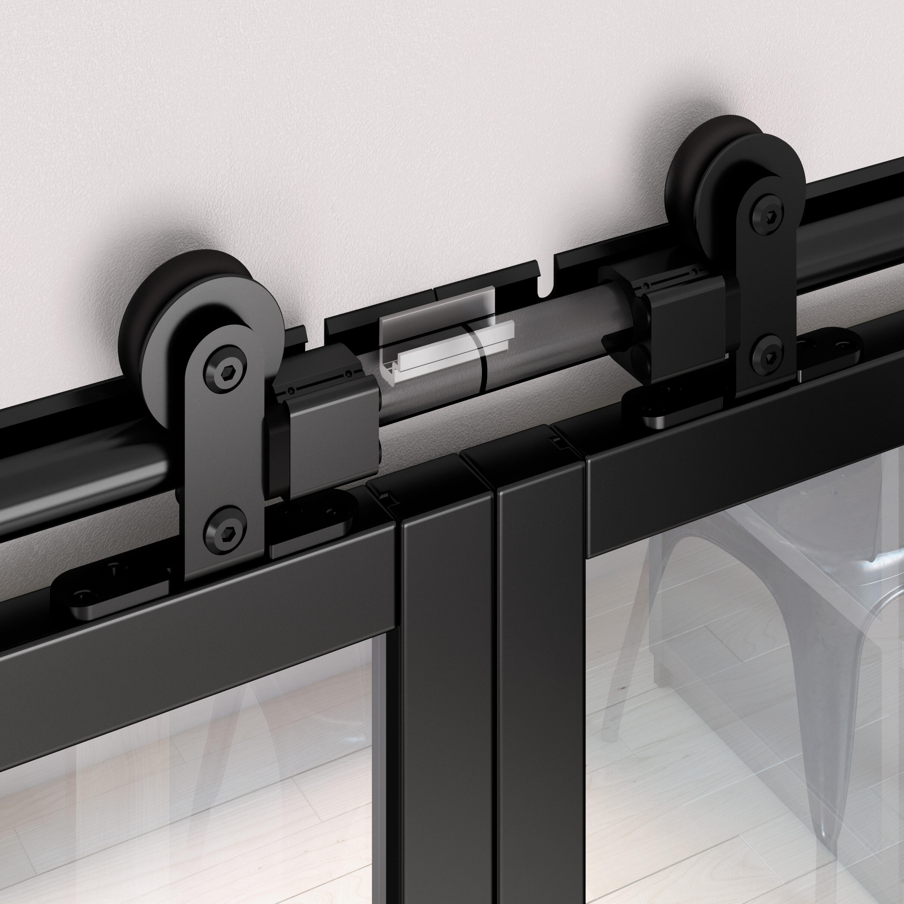 Connecteur rail Loft pour double porte - 2