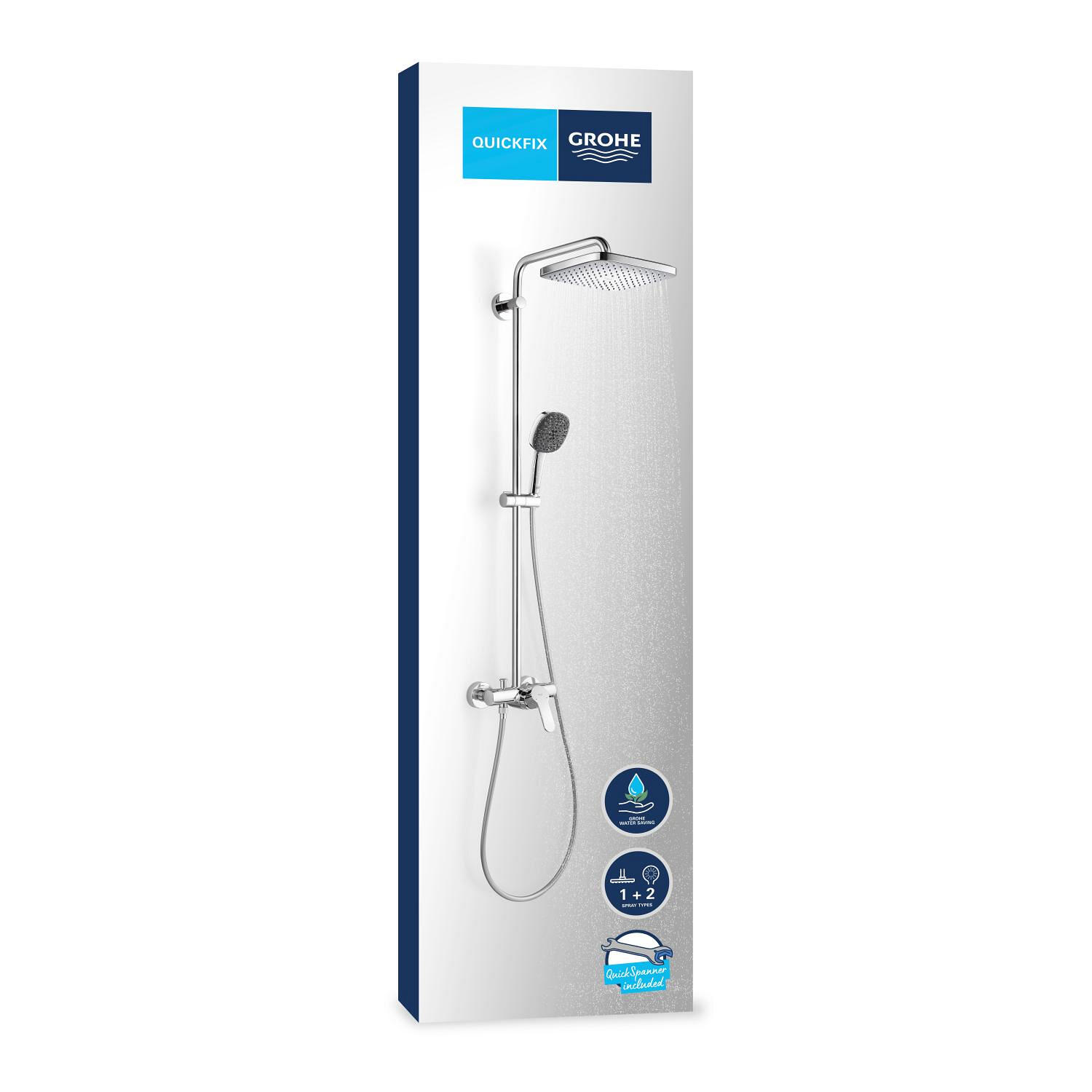 Colonne de douche mitigeur mécanique 2 jet(s) chrome Vitalio comfort 250 GROHE - 15