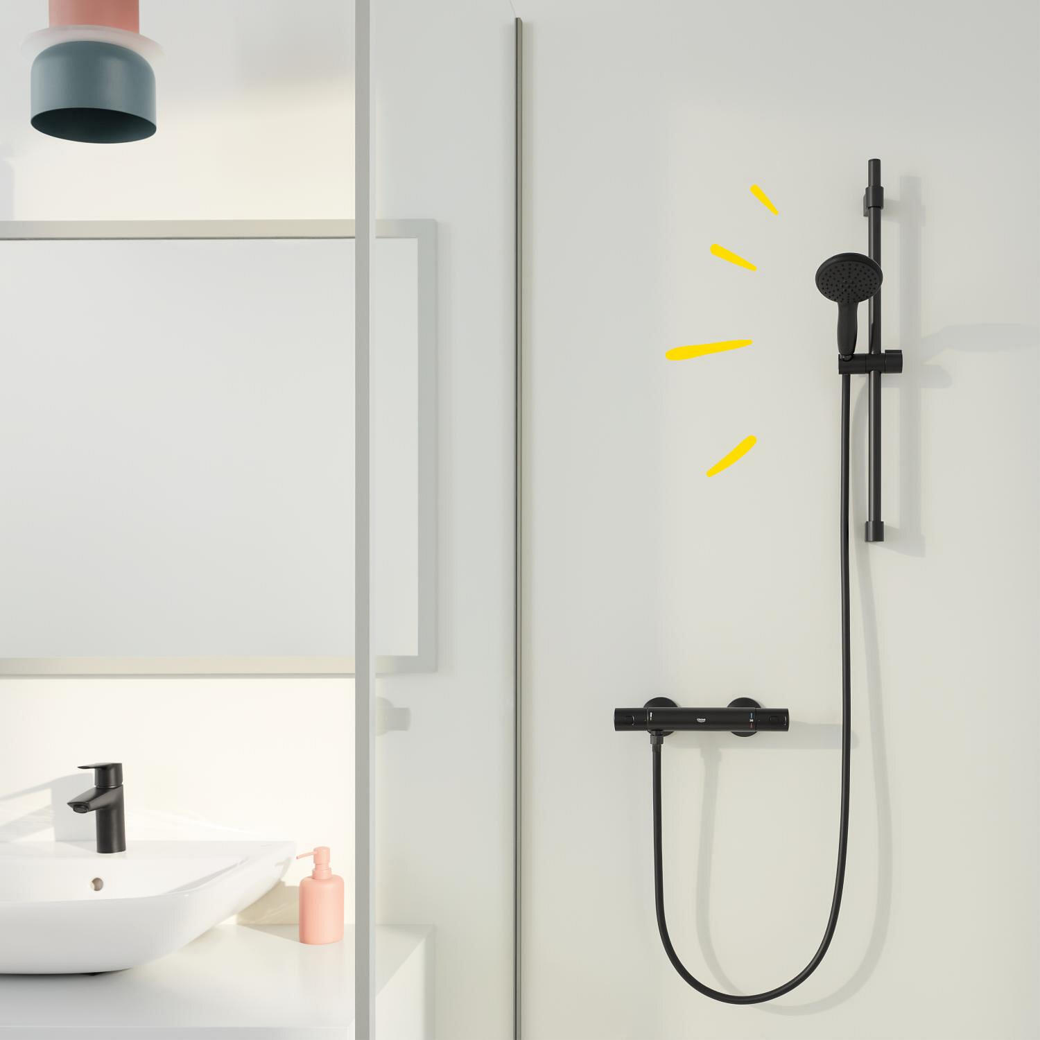 Flexible de douche L.175 cm noir, GROHE, Vitalioflex trend noir 175cm - 2