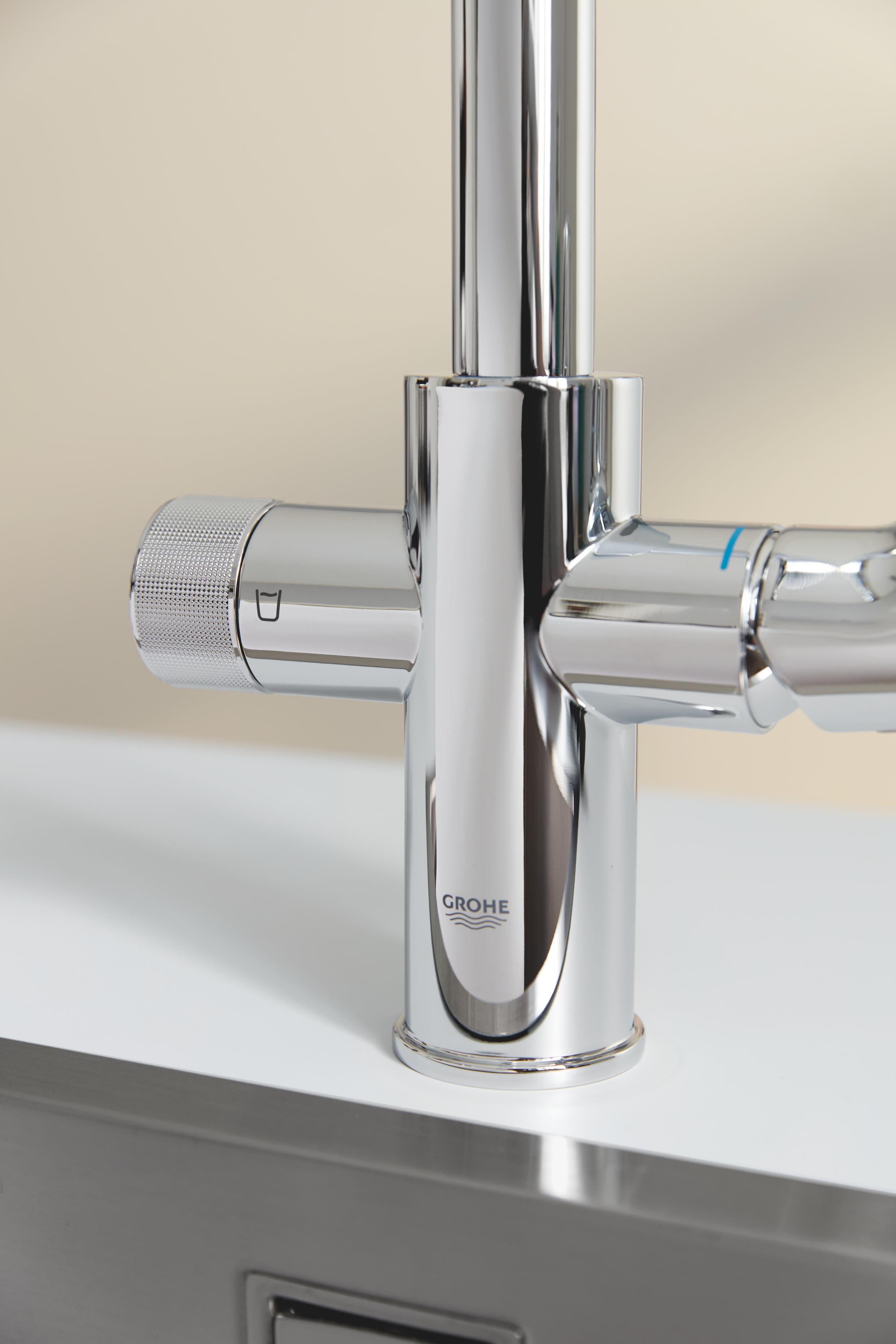 Rubinetto da cucina fisso a c multifunzione GROHE Blue Pure StartCurve cromo lucido GROHE - 8