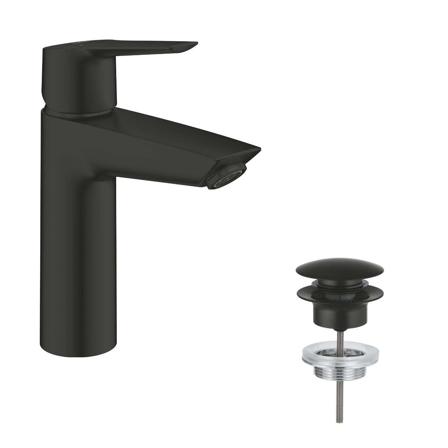 Mitigeur de lavabo noir mat, GROHE, Start V3 matt black M - QuickFix - 2