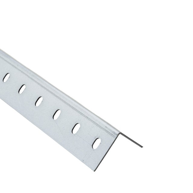 Cornière d'angle perforée acier galvanisé 38x38 mm x L.2,5 m 