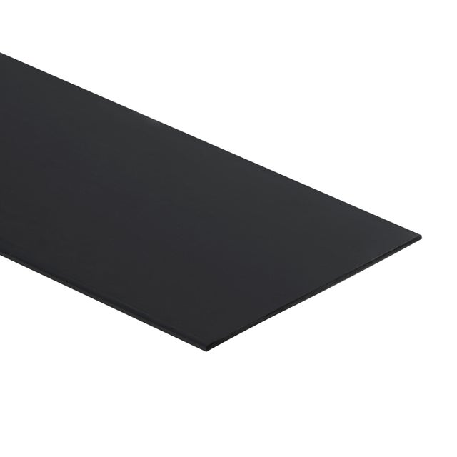 Profilé plat PVC l.100 mm x L.2,6 m gris 
