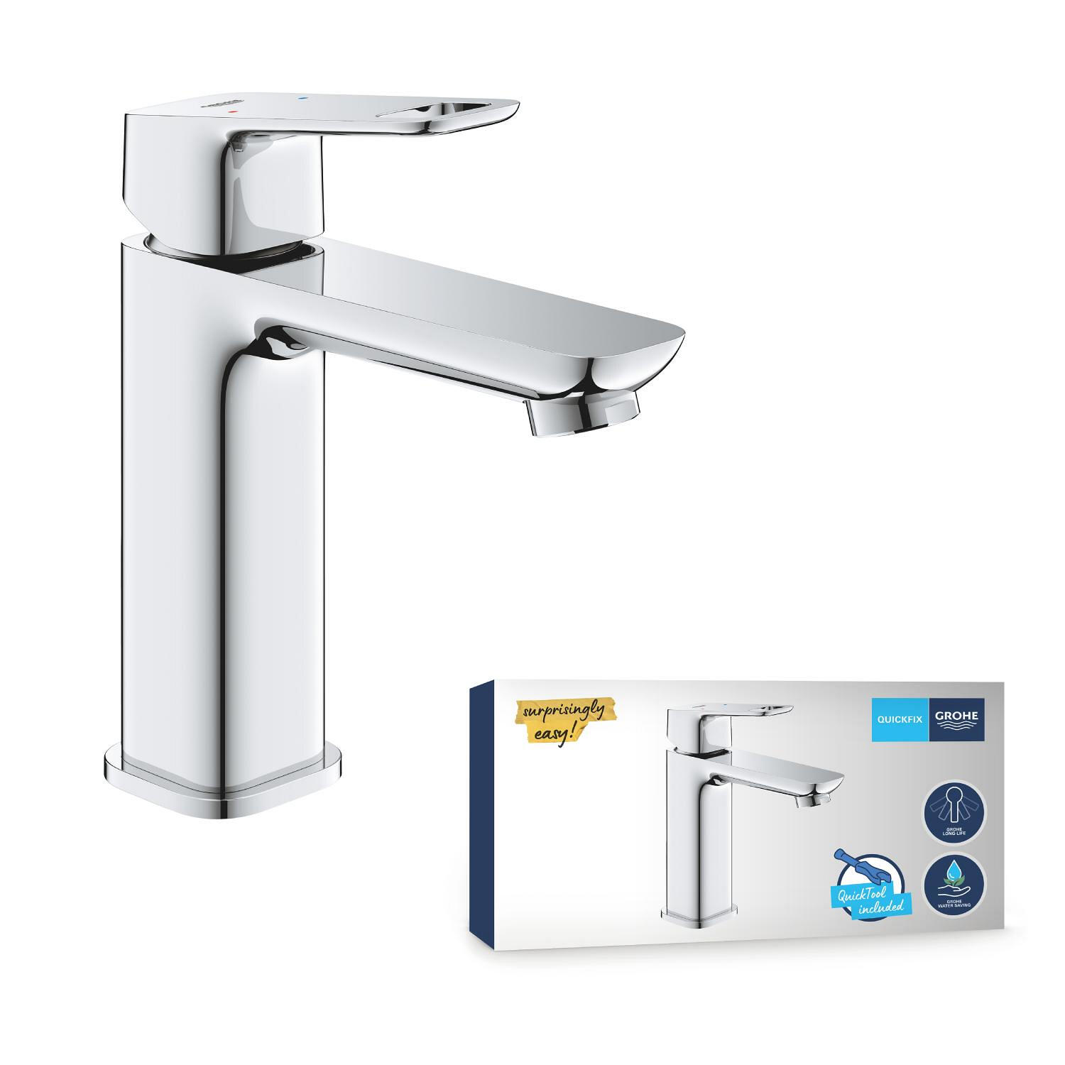 Mitigeur de lavabo chrome chromé, GROHE Clova pulse M - 6