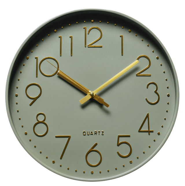 Horloge Color EMDE vert Diam.30.5 cm