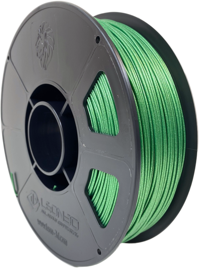 Bobina de filamento PLA GLITTER 3D VERD ESMERALDA 1KG