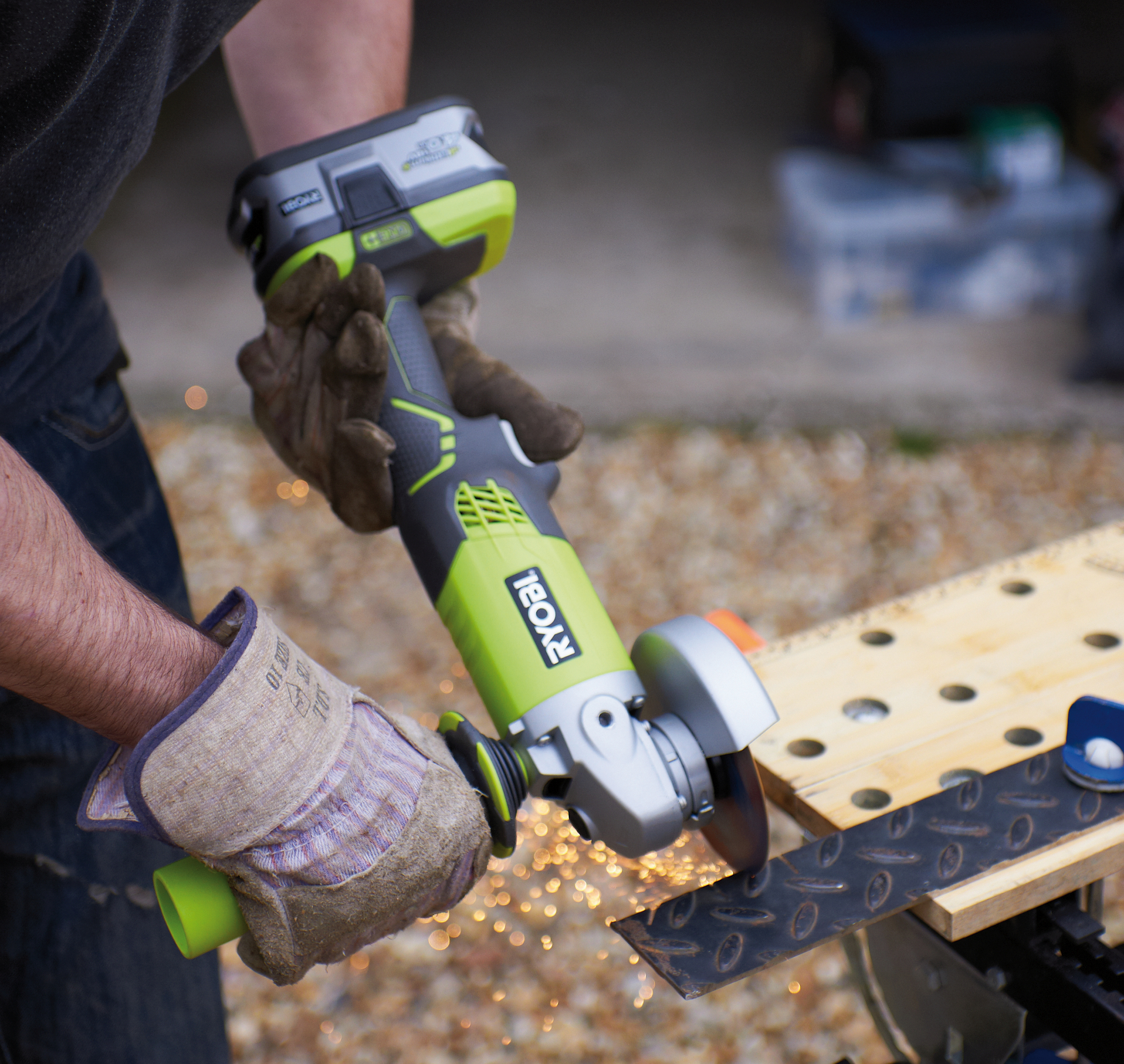 Szlifierka kątowa akumulatorowa Ryobi One+ R18AG-0 115 mm 18V - 5