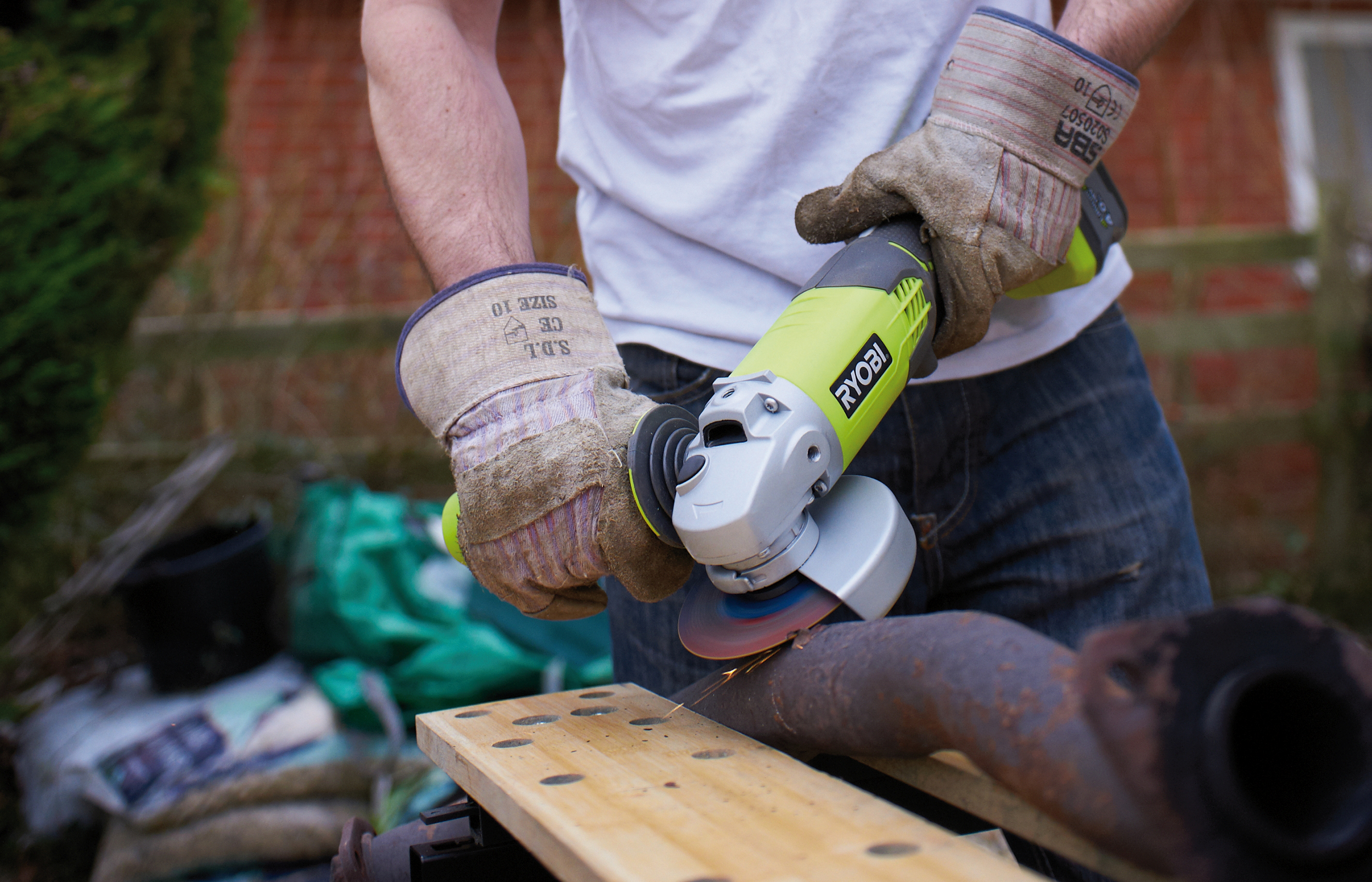 Szlifierka kątowa akumulatorowa Ryobi One+ R18AG-0 115 mm 18V - 3