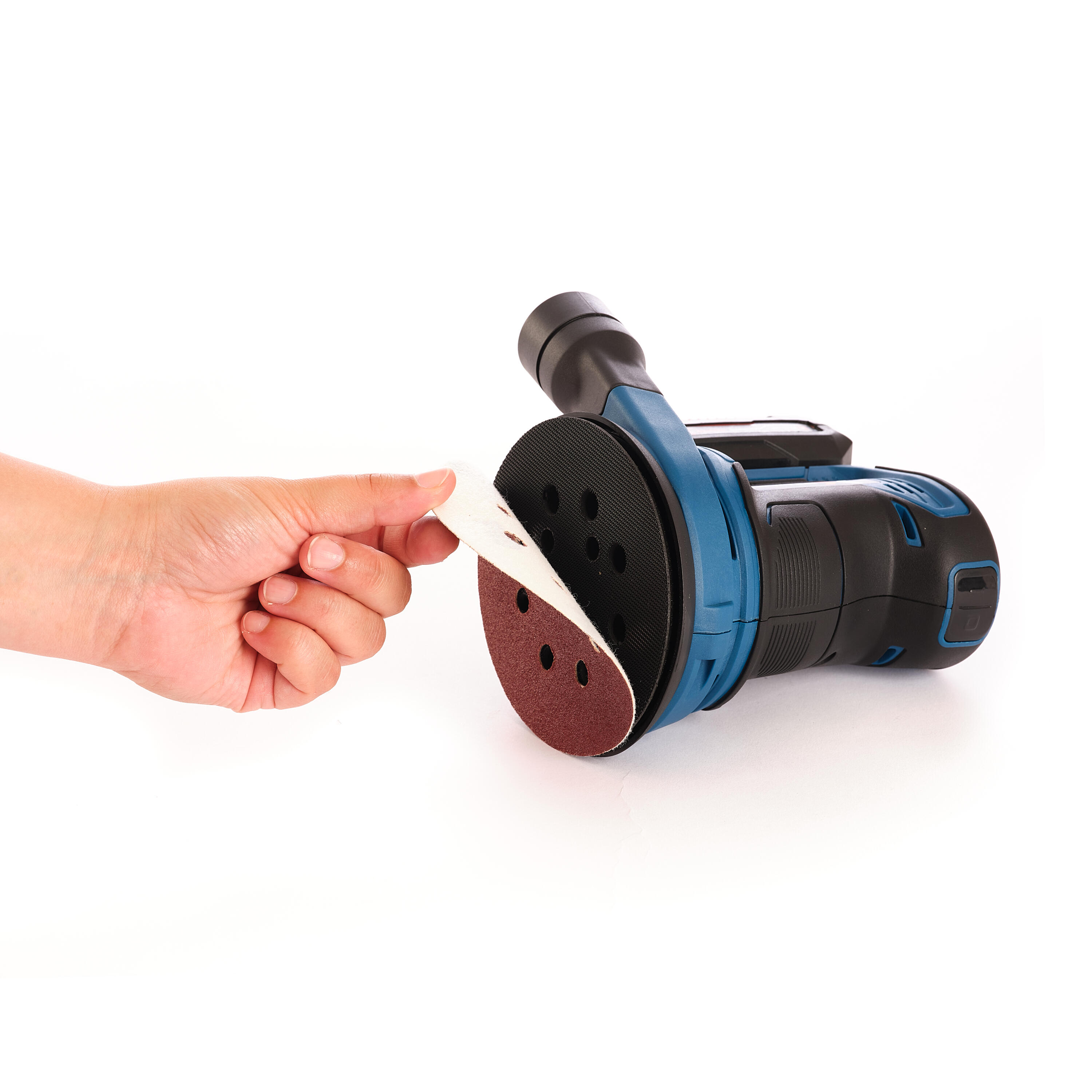 Szlifierka mimośrodowa 18V 125 mm Power X-Change + akumulator 2,0 AH, ładowarka, papier ścierny 80 Dexter - 6