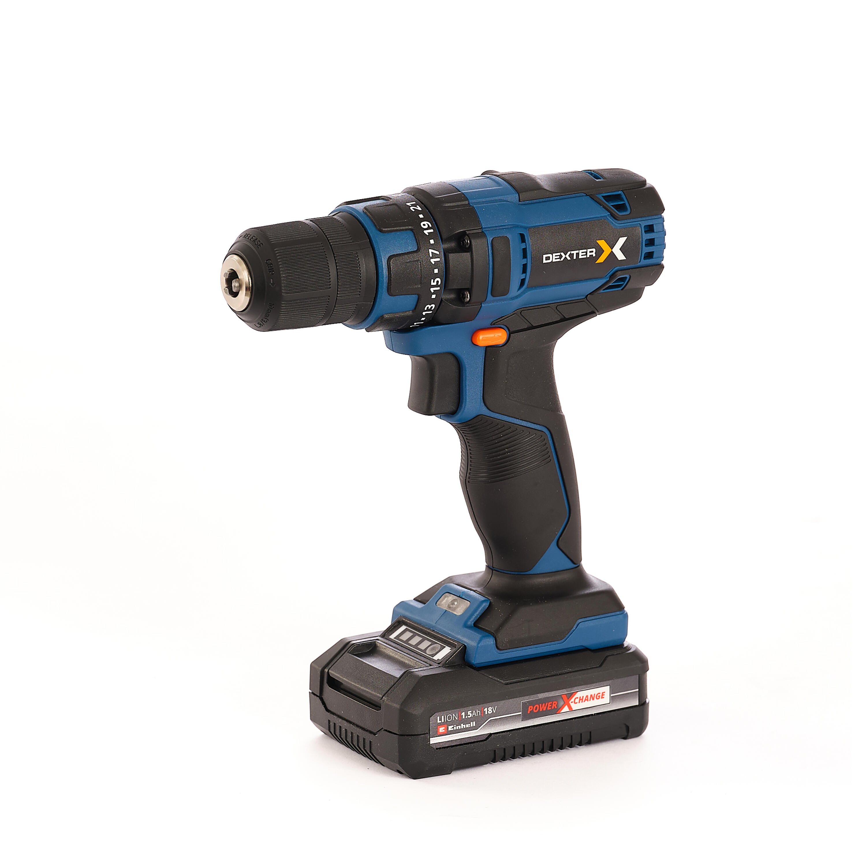 Aparafusadora sem fio 18V bateria 1,5Ah e carregador Dexter - 8