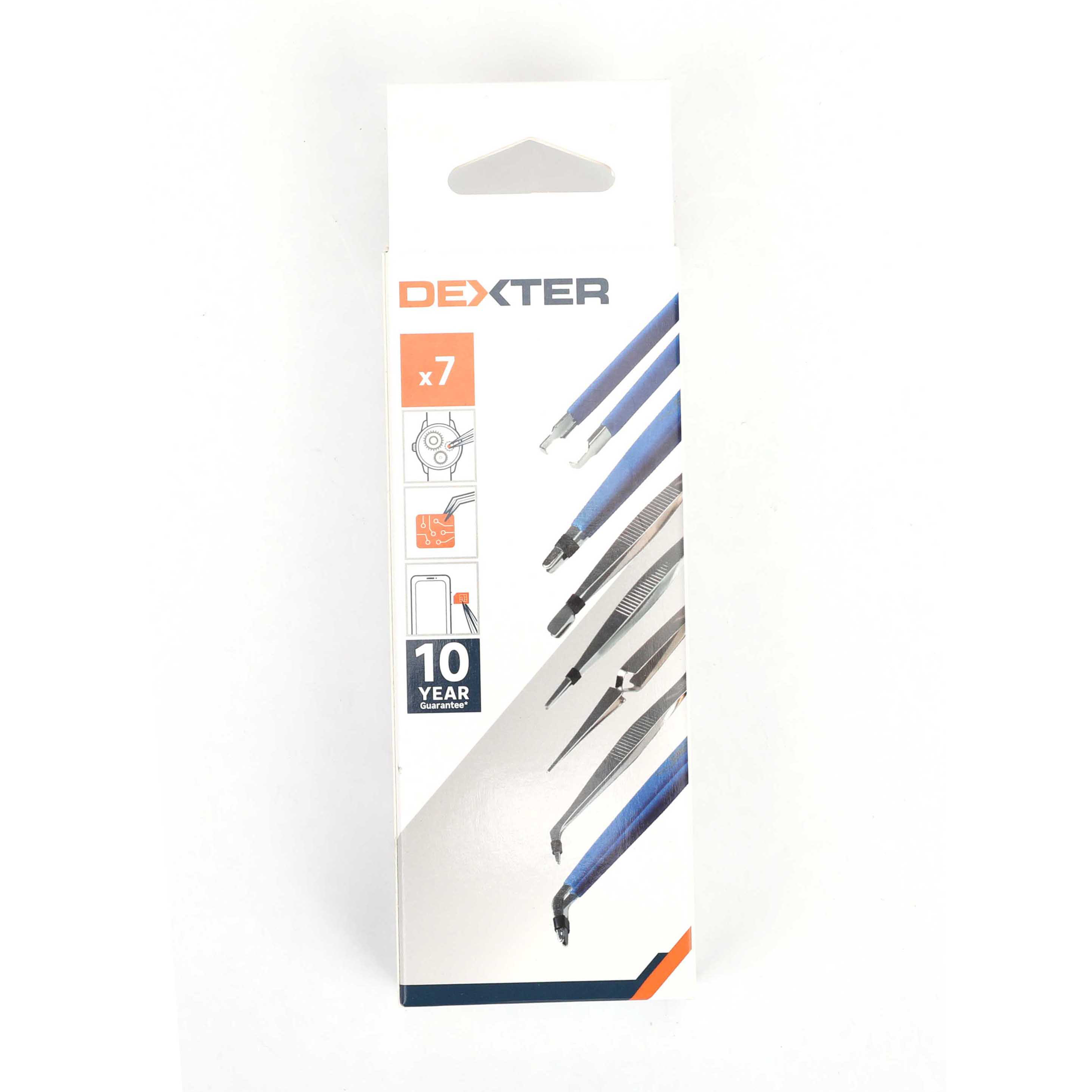 Set 7 pensente de precizie Dexter, 115 mm, maner PVC | Leroy Merlin