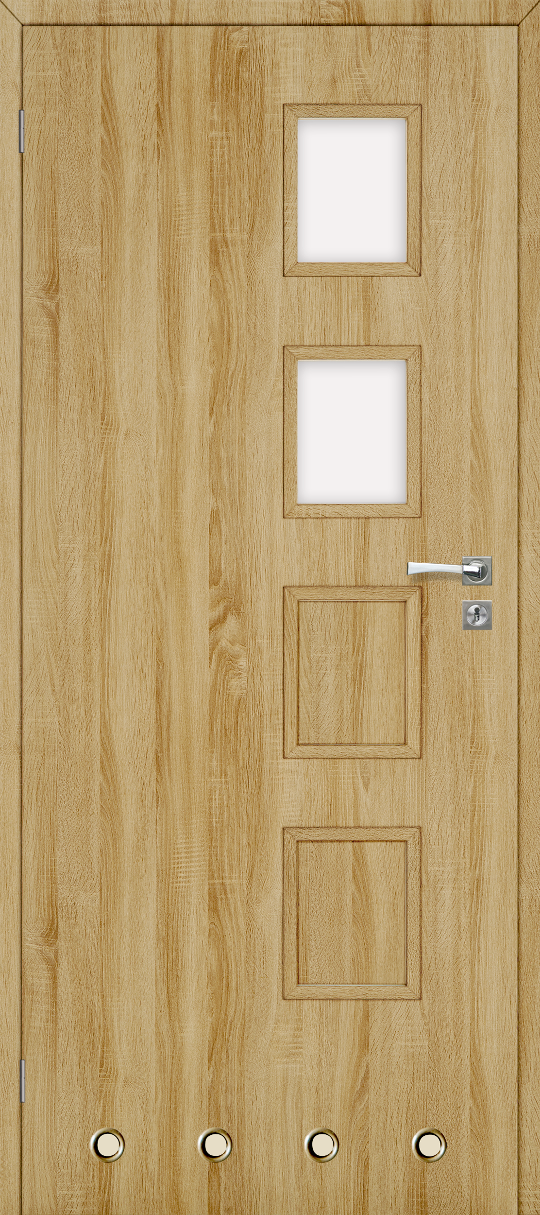 Drzwi wewnętrzne z tulejami wentylacyjnymi Simon Dąb sonoma 70 Lewe Classen - 5