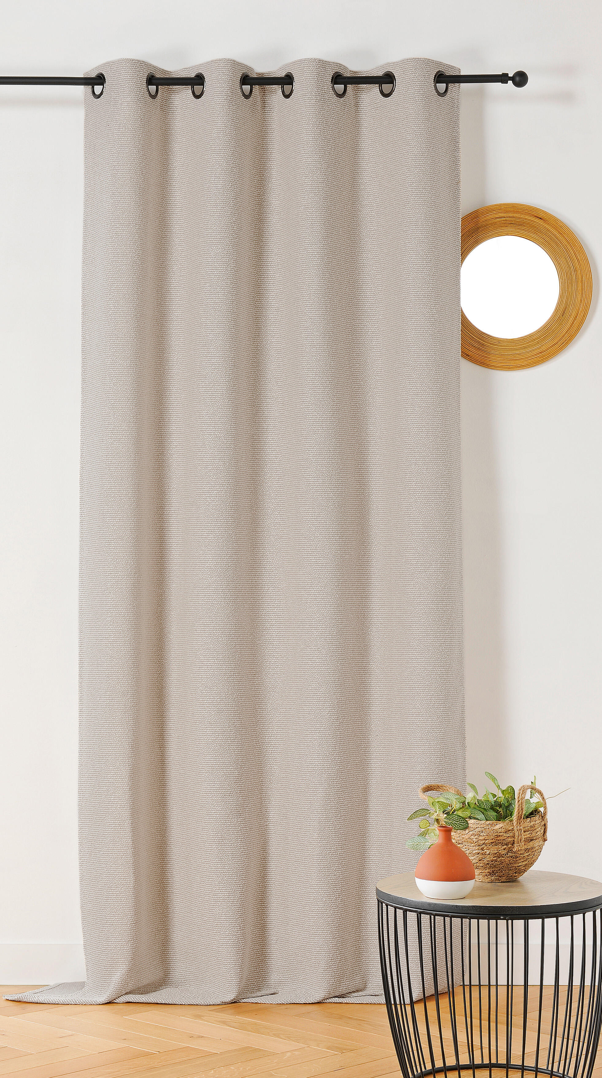 Rideau tamisant produit sans caractéristiques spécifiques, Berbere, coton, beige - 3