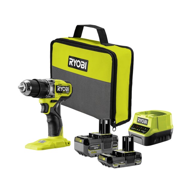 Perceuse visseuse à percussion sans fil 18V 1X4Ah +1X2Ah - RYOBI - RPD18C1-242S