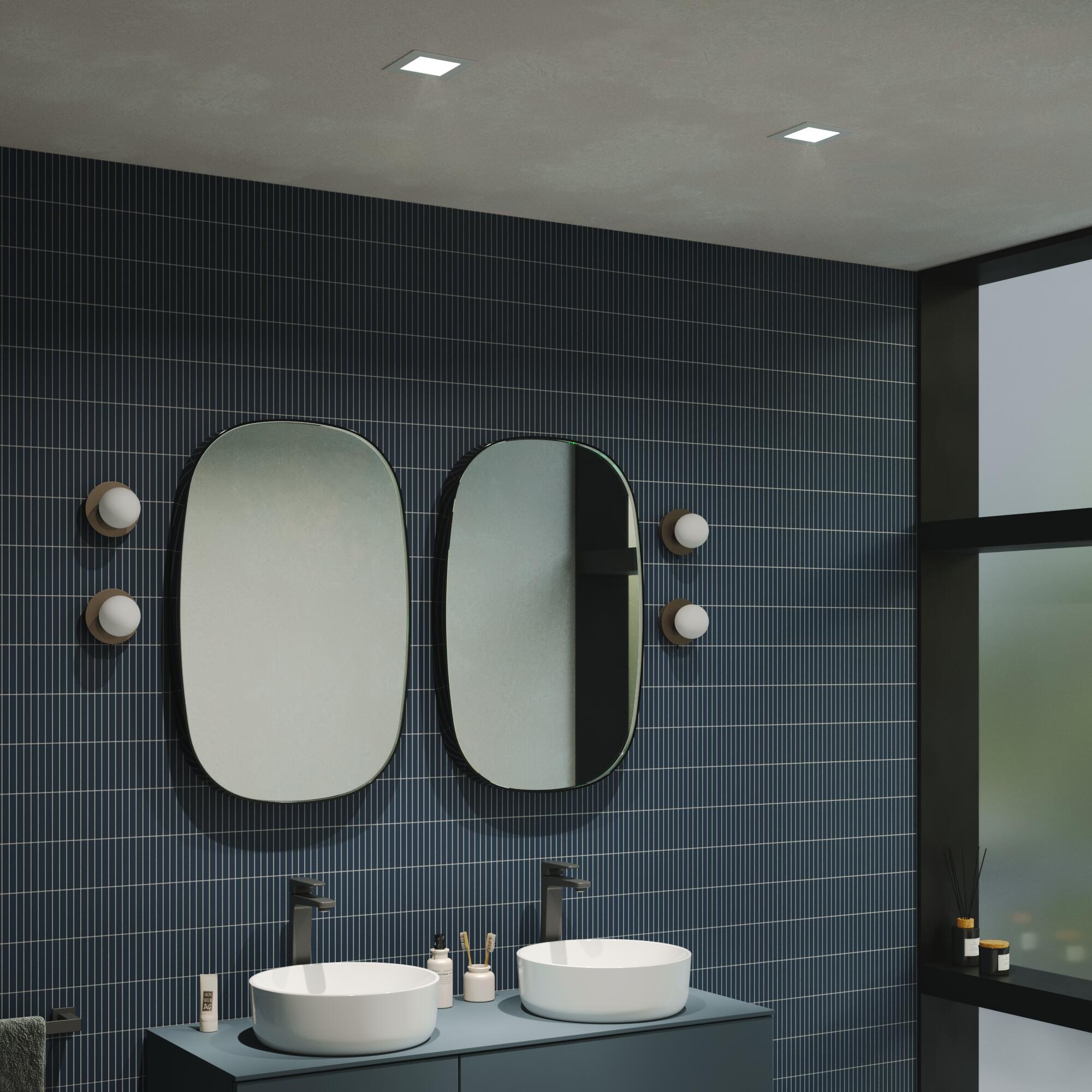 Faretto da incasso con fonte luminosa fisso Modulo LED INSPIRE bianco 12X12 cm Luce cct da bianco caldo a bianco freddo - 4