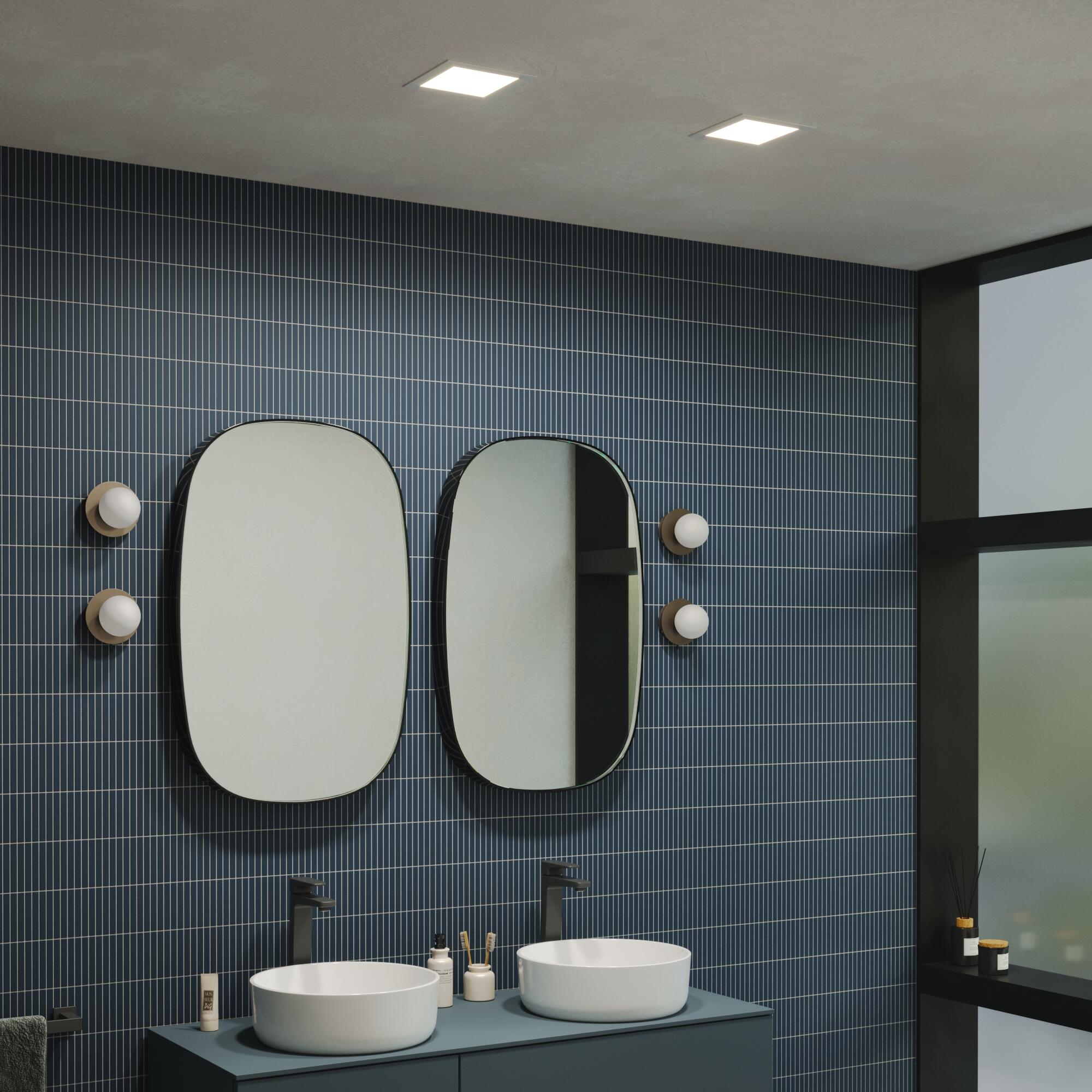 Foco incorporado com fonte de luz LED 2600lm IP44 16.5W 17x2x2 cm branco INSPIRE - 4