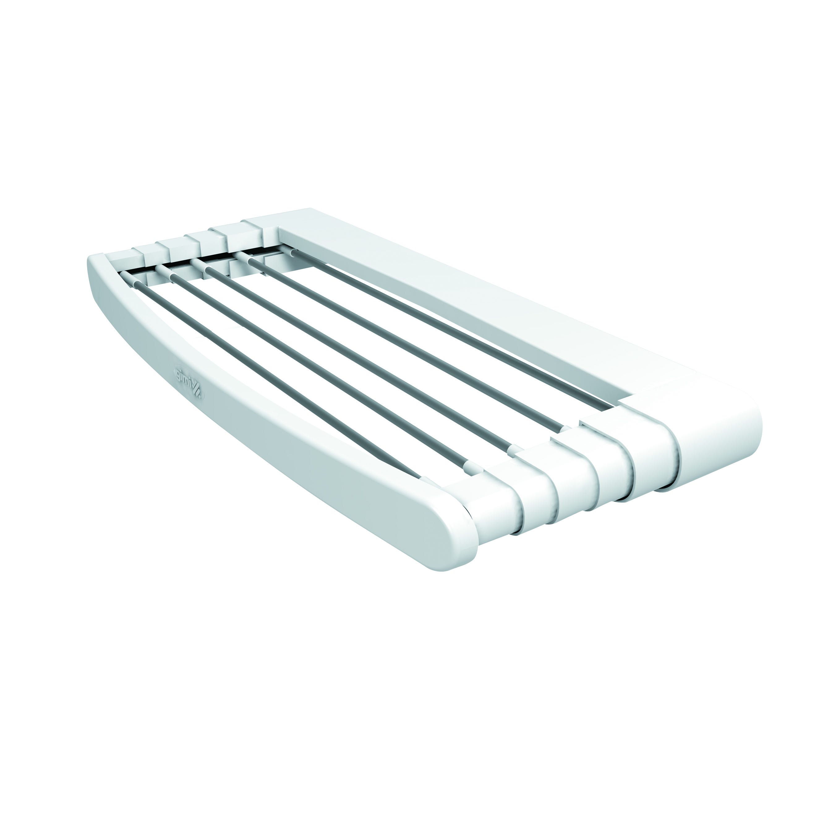 Stendibiancheria Da Parete Sauvic - 6 Fili In Acciaio Plastificato Bianco - Foto 5