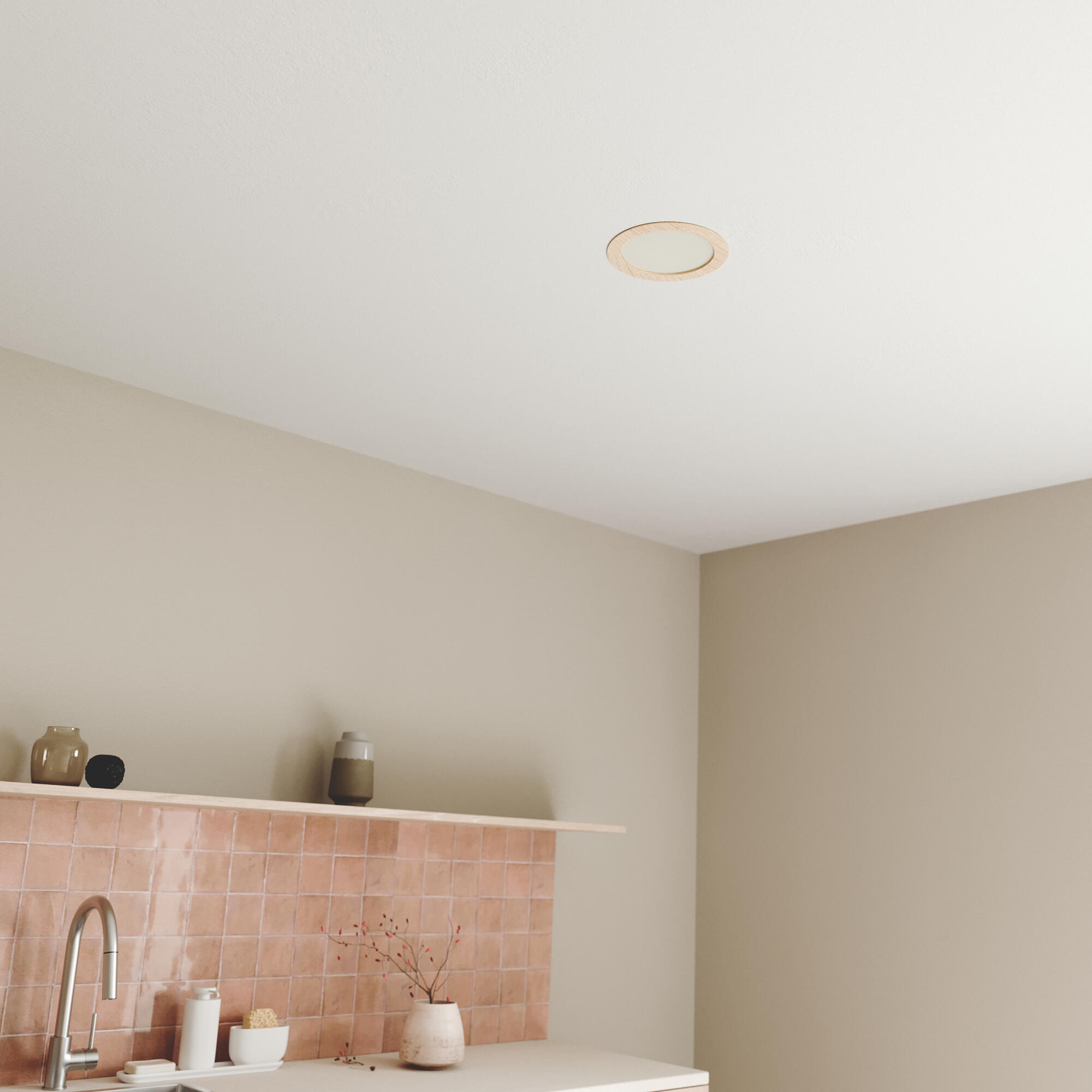 Spot encastré LED Extraflat IP44 D.22,5 variation blancs/intensité bois INSPIRE - 2