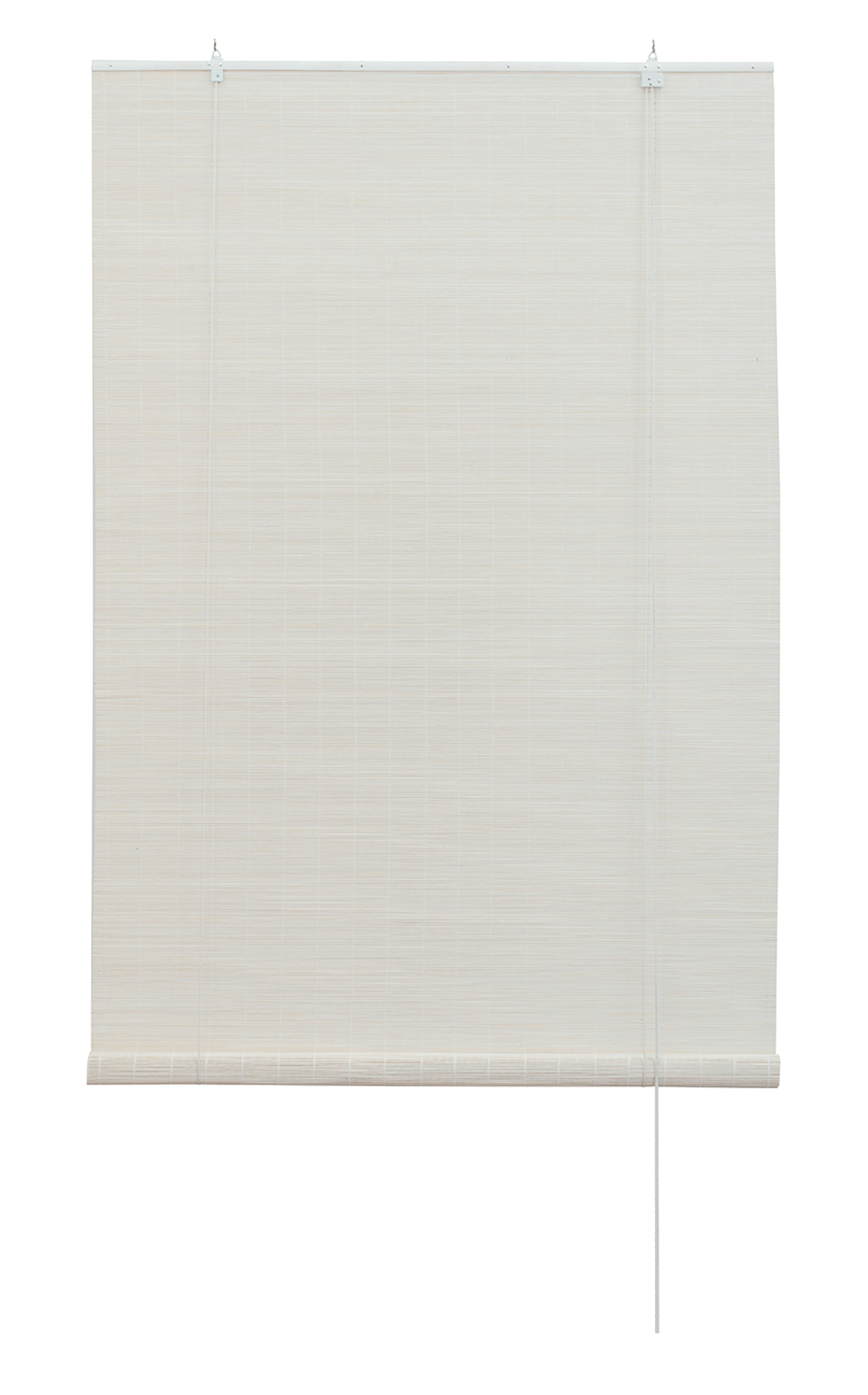 Roleta bambusowa Unda biała 120 x 250 cm Inspire