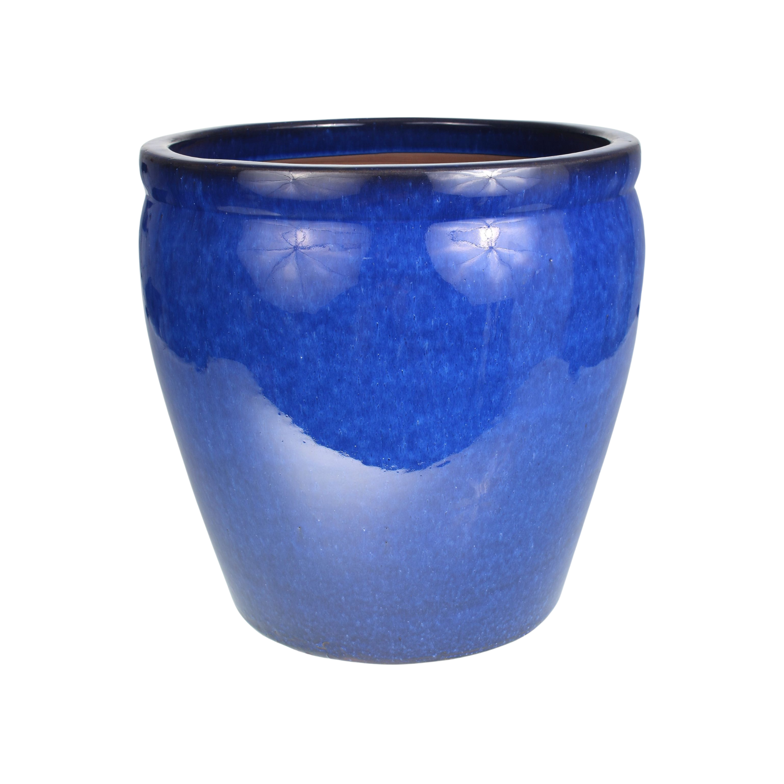 Donica szkliwiona śr. 20 cm mrozoodporna niebieska Cermax