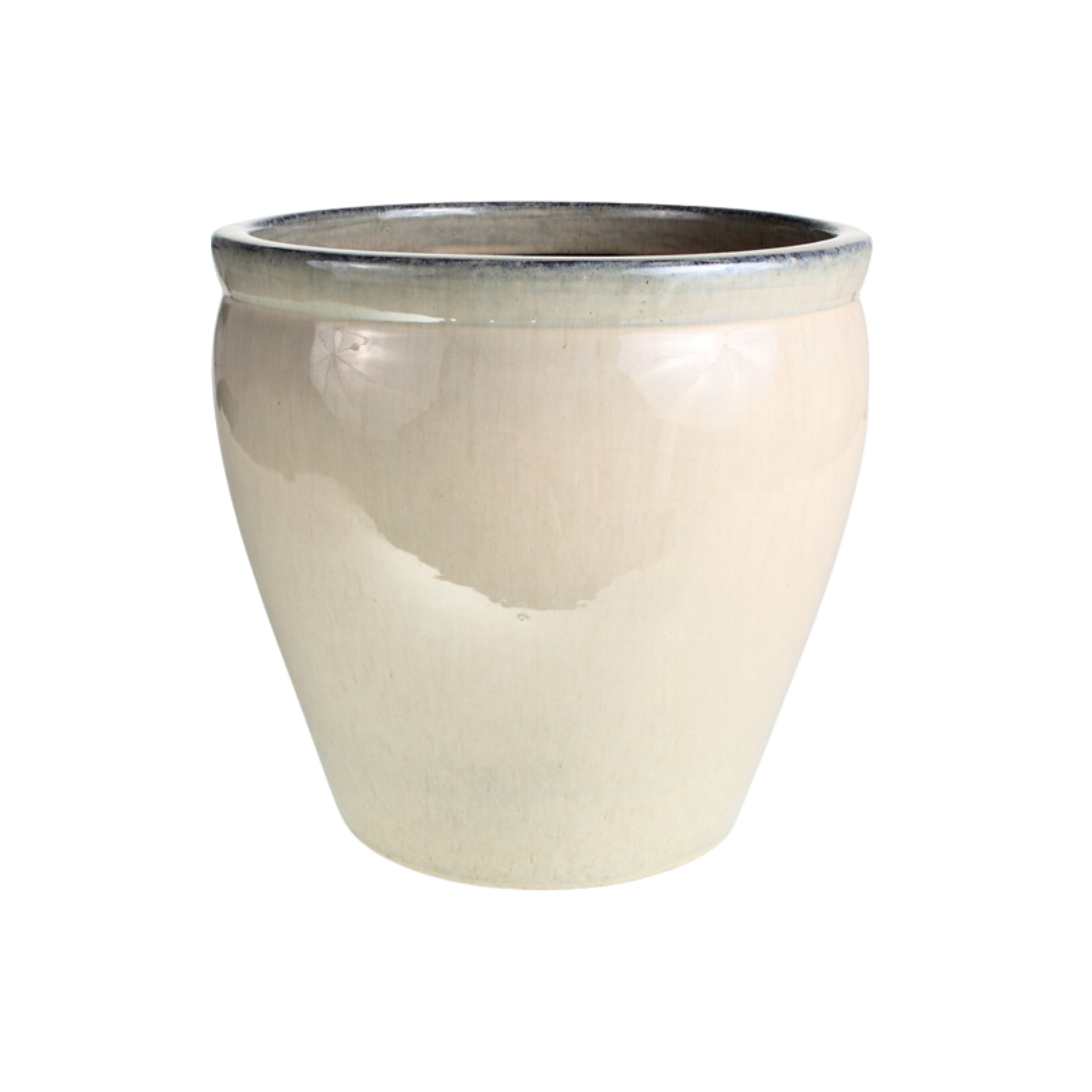 Donica szkliwiona śr. 20 cm mrozoodporna beżowa Cermax