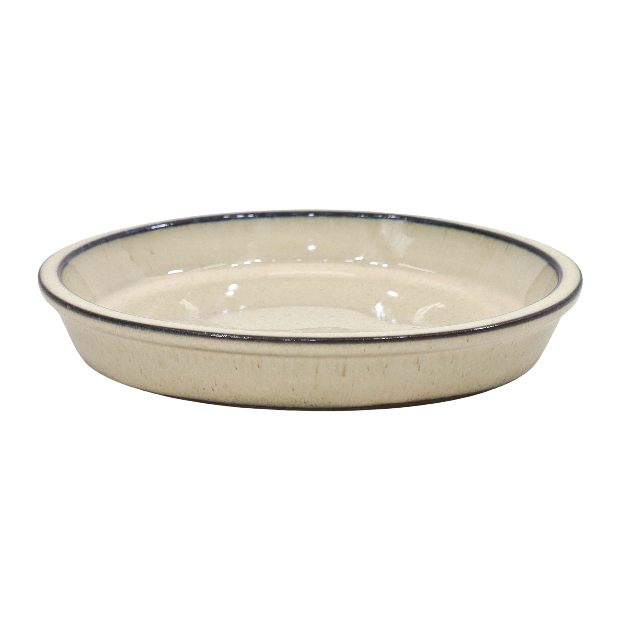 Podstawka pod doniczkę ceramiczna śr. 28 cm beżowa Cermax