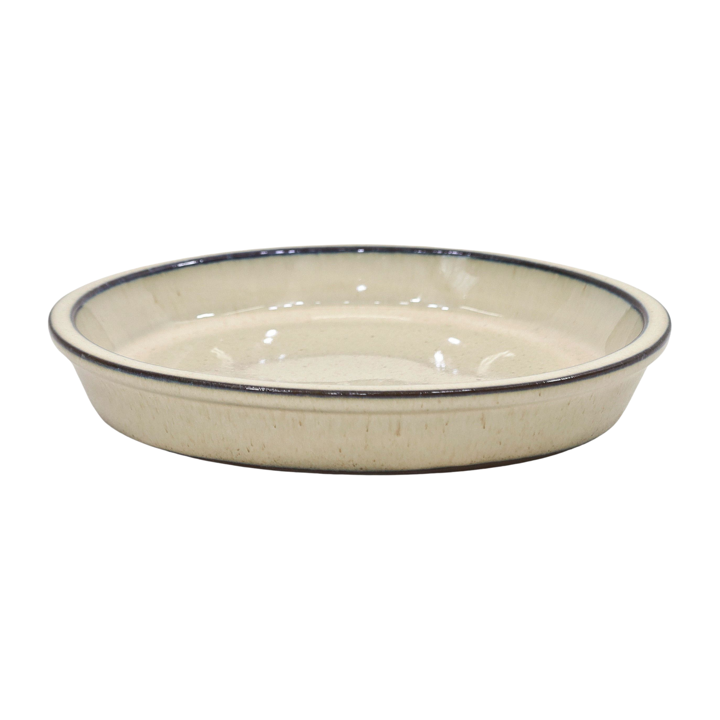 Podstawka pod doniczkę ceramiczna śr. 25 cm beżowa Cermax