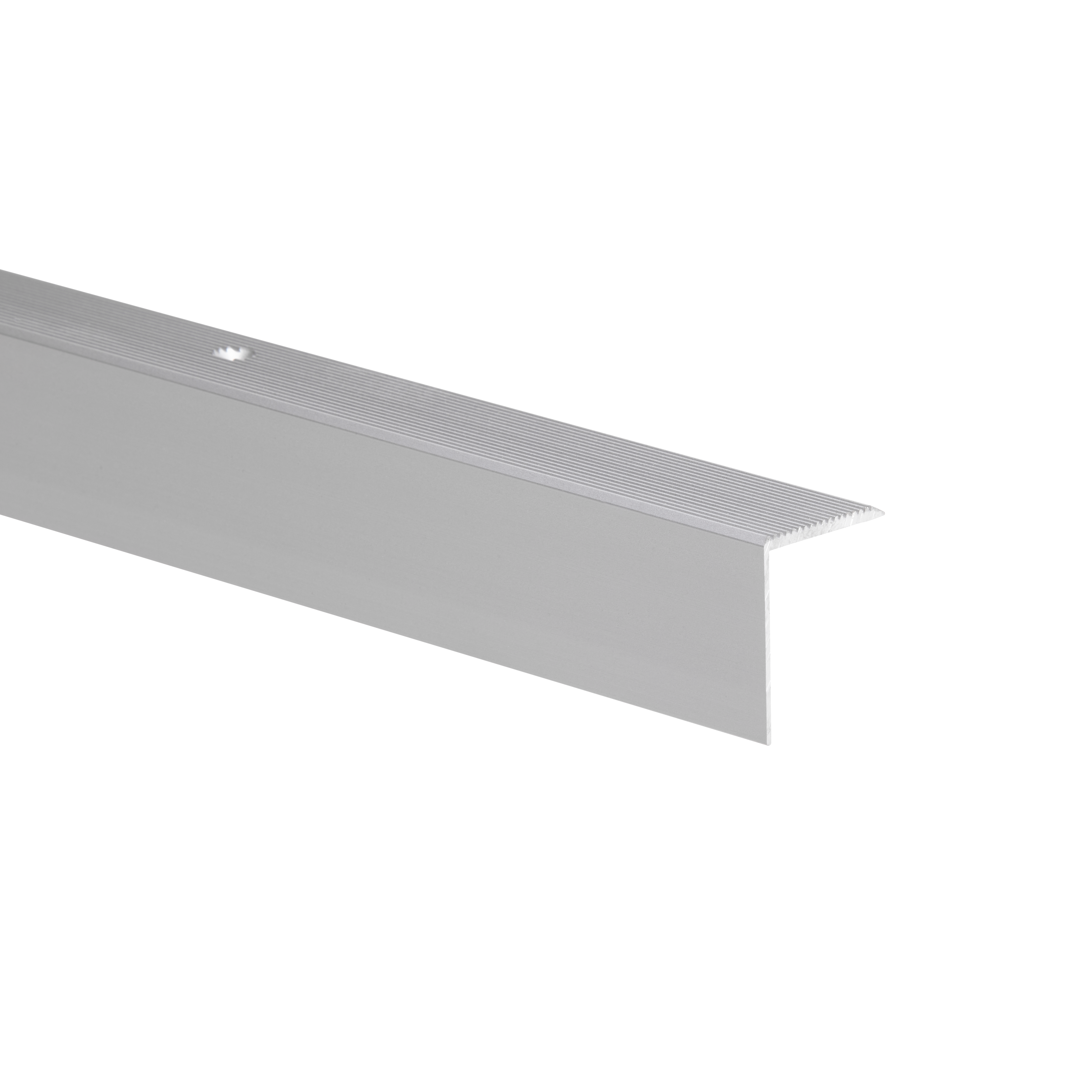 Profil schodowy ryflowany srebrny aluminium anoda 30 mm x 100 cm