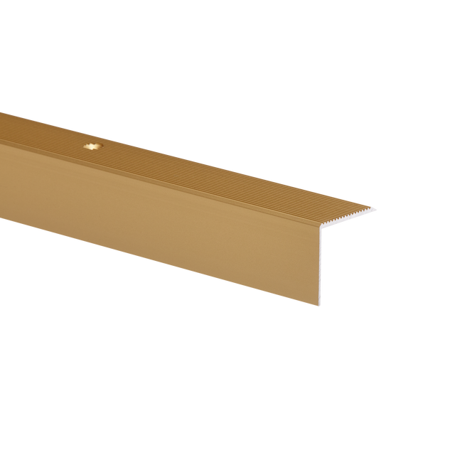 Profil schodowy ryflowany złoty aluminium anoda 30 mm x 100 cm